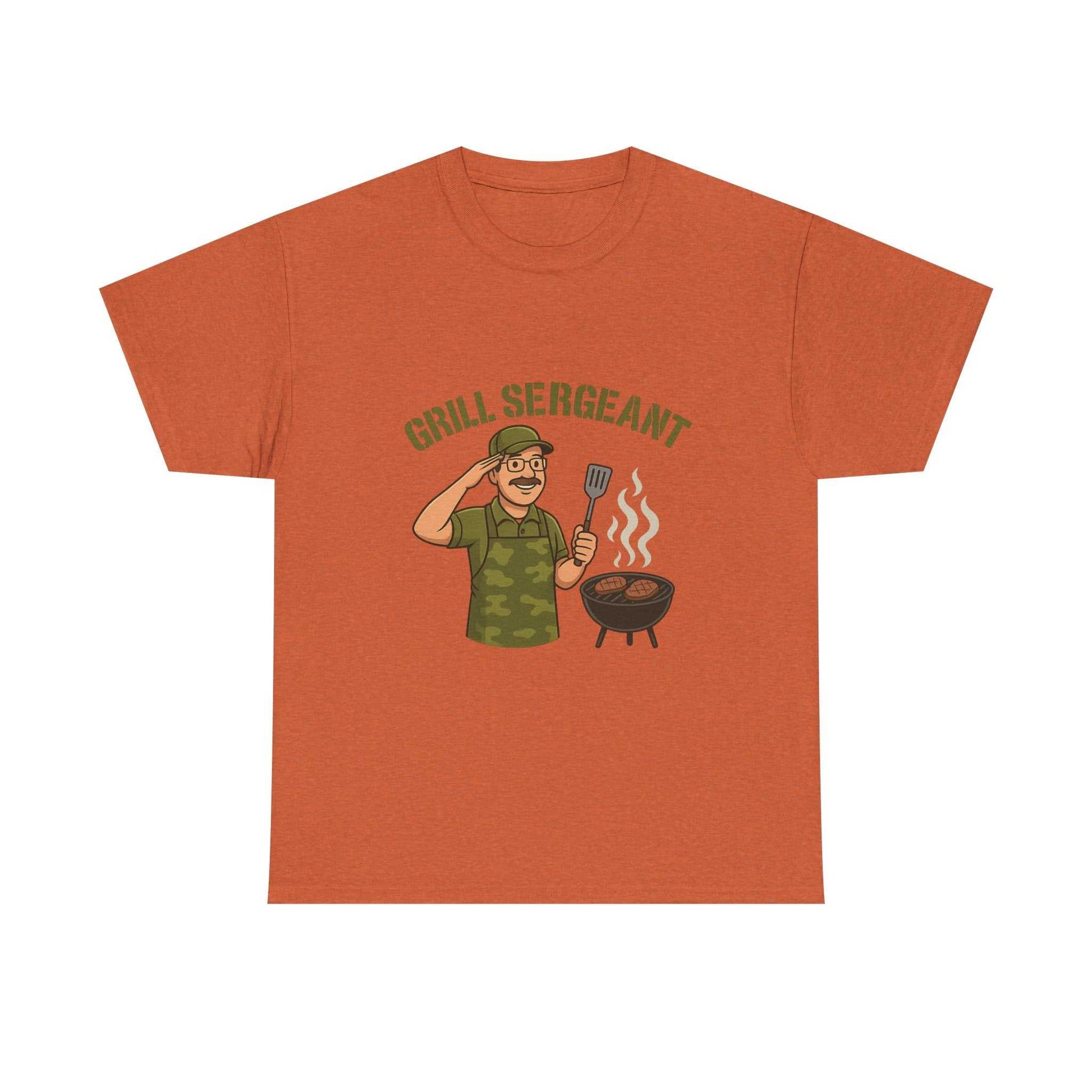 Grill Sergeant Dad BBQ T-Shirt – Funny Father’s Day Gift Tee