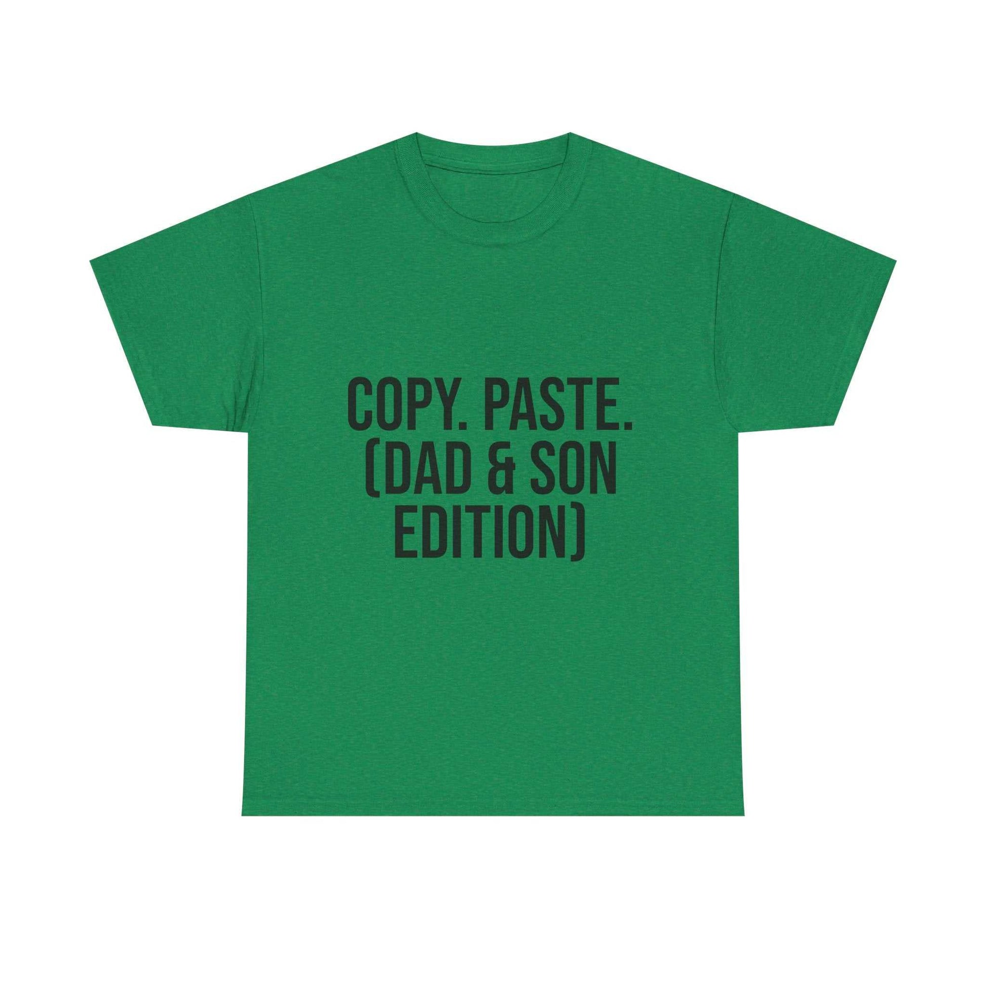 Copy, Paste. (Dad & Son) T-Shirt – Matching Family Outfits | Funny Gift for Father and Son