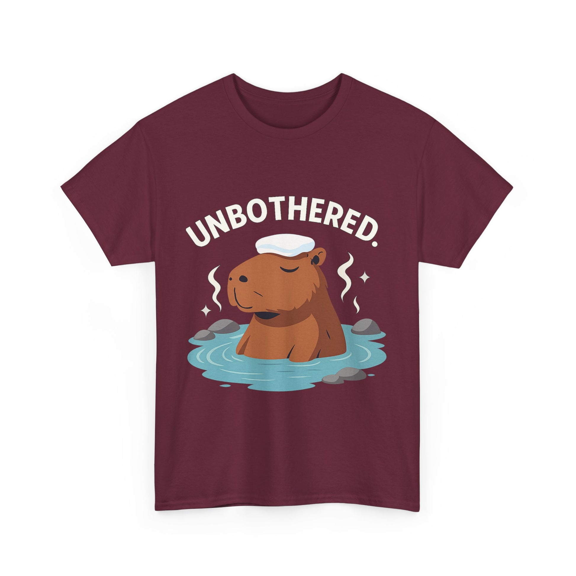 Chill Capybara Shirt – Unisex Heavy Cotton Tee with Relaxed Vibes