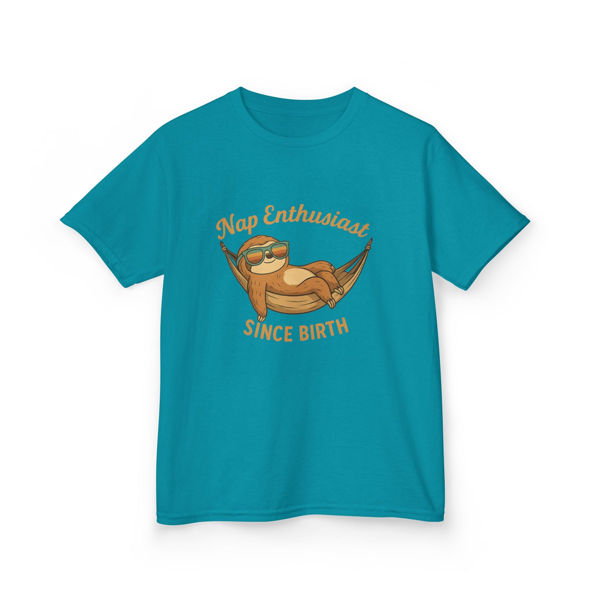 Nap Enthusiast – Vintage Sloth T-Shirt for Kids | Funny Lazy Unisex Cotton Tee