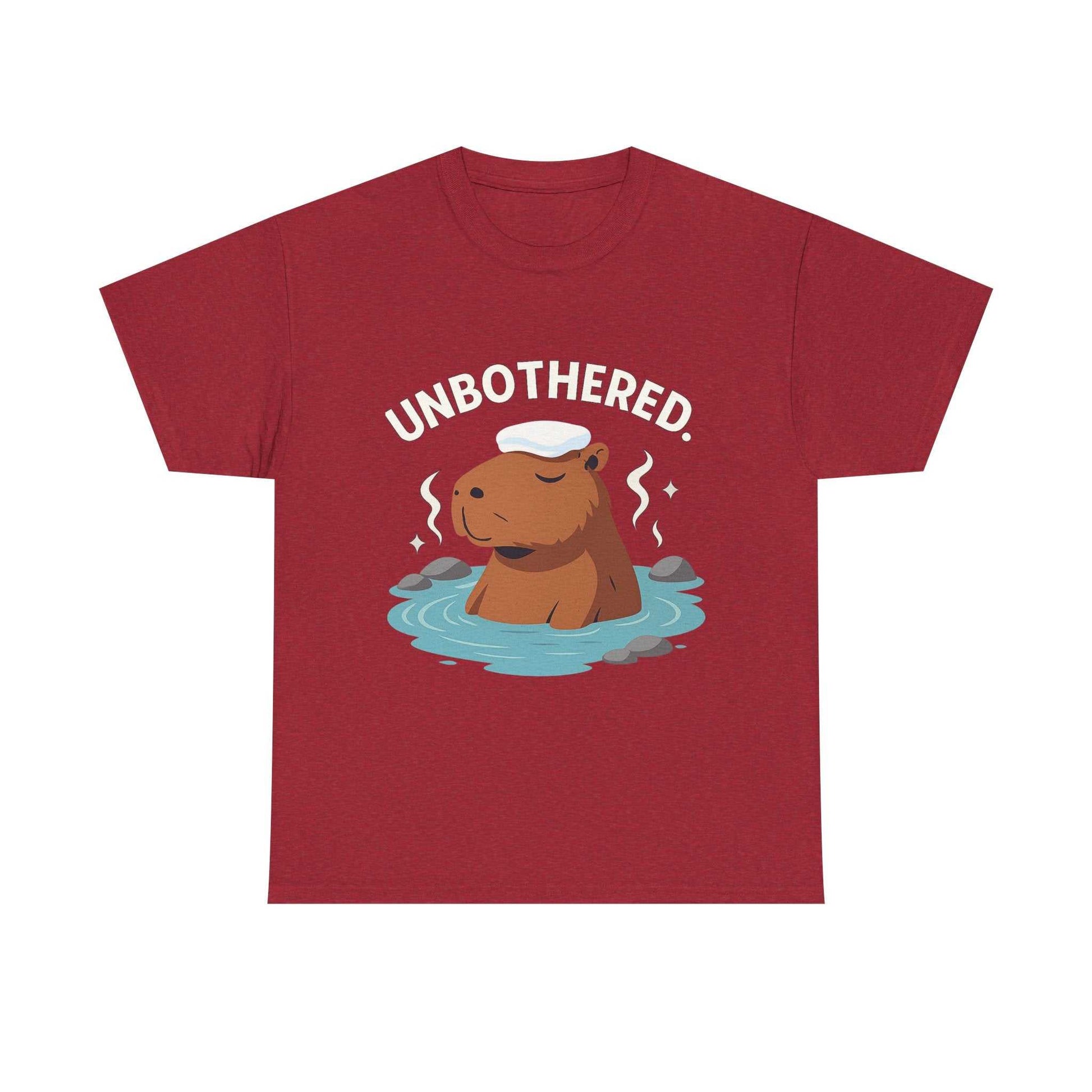 Chill Capybara Shirt – Unisex Heavy Cotton Tee with Relaxed Vibes