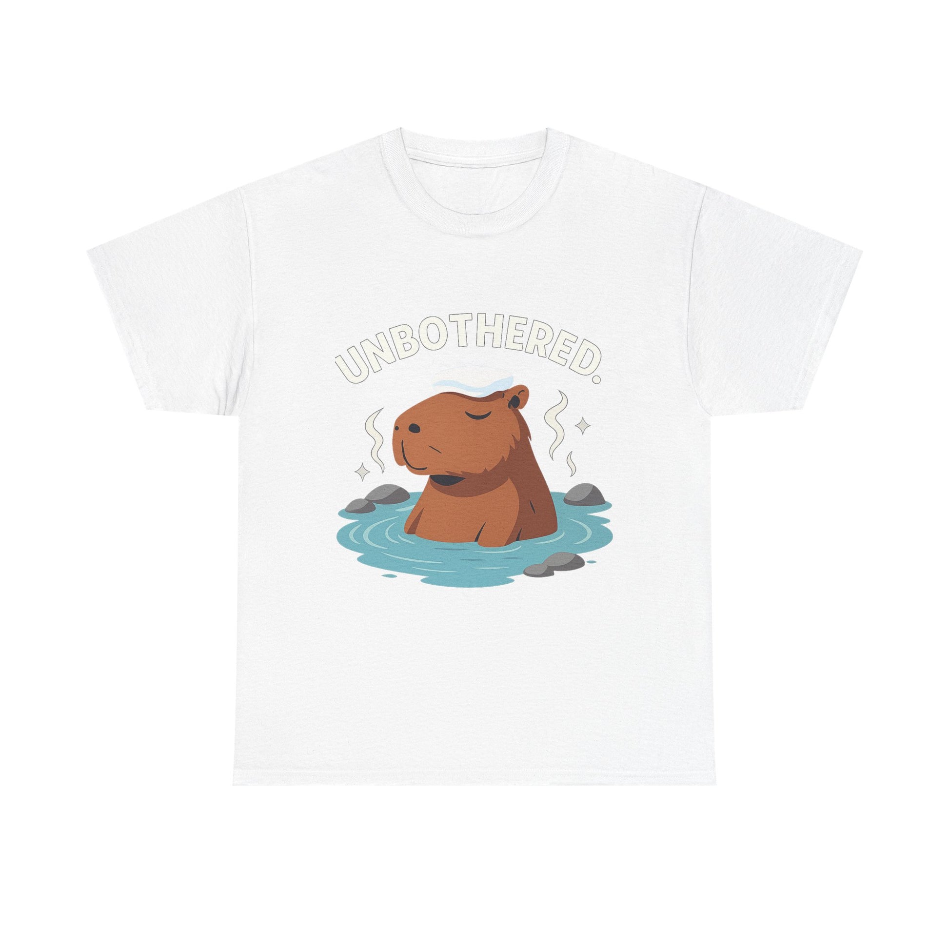Chill Capybara Shirt – Unisex Heavy Cotton Tee with Relaxed Vibes