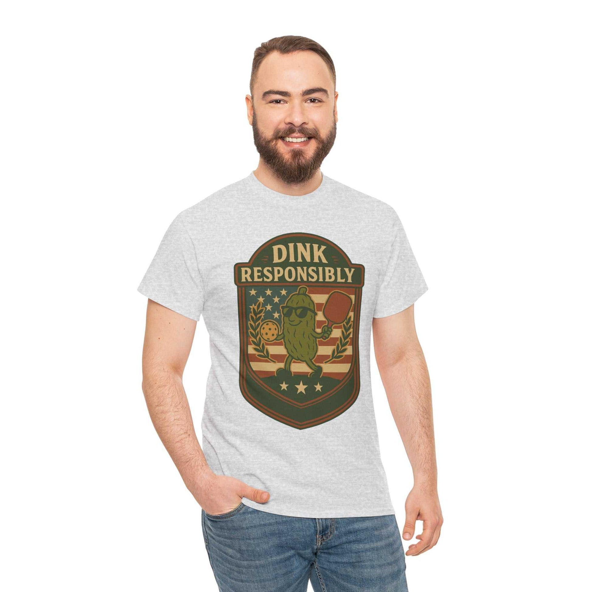 Dink Responsibly Pickleball T-Shirt – Funny Sports Tee