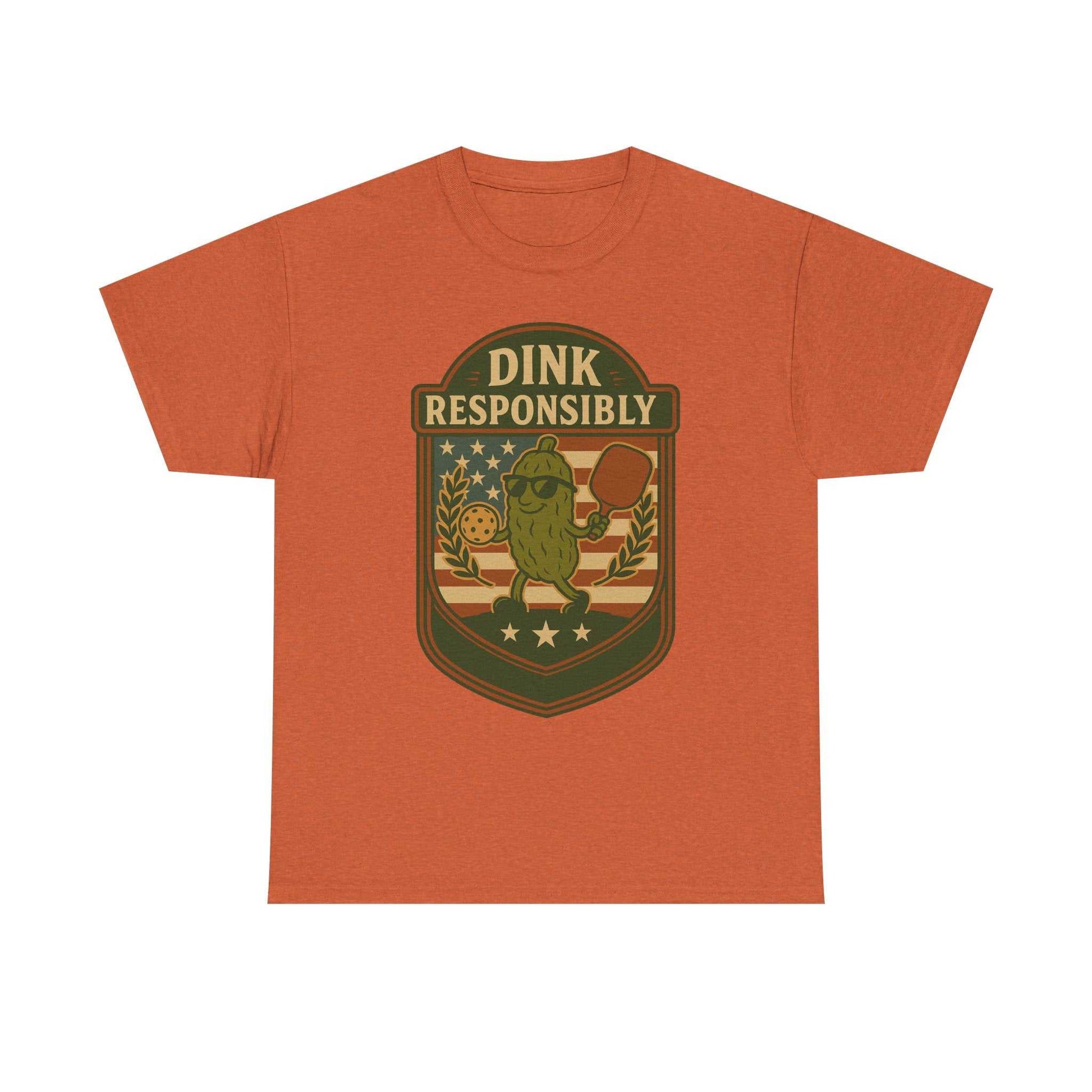Dink Responsibly Pickleball T-Shirt – Funny Sports Tee