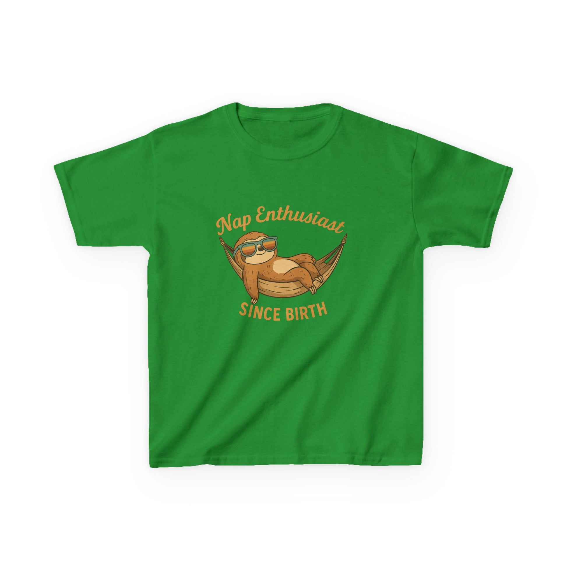 Nap Enthusiast – Vintage Sloth T-Shirt for Kids | Funny Lazy Unisex Cotton Tee