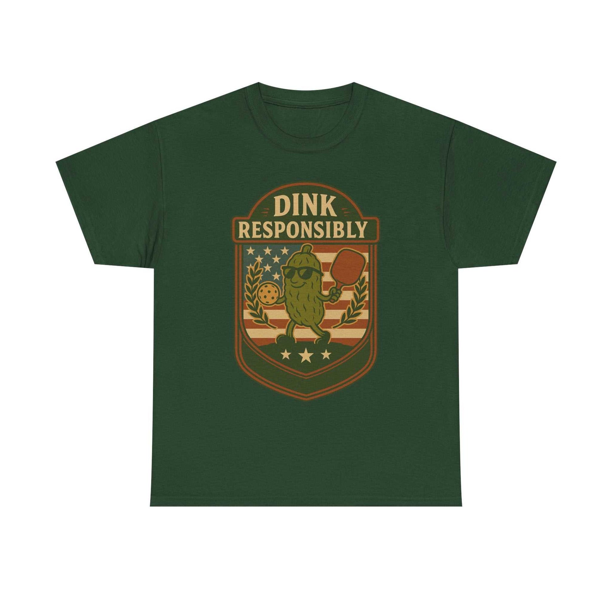 Dink Responsibly Pickleball T-Shirt – Funny Sports Tee