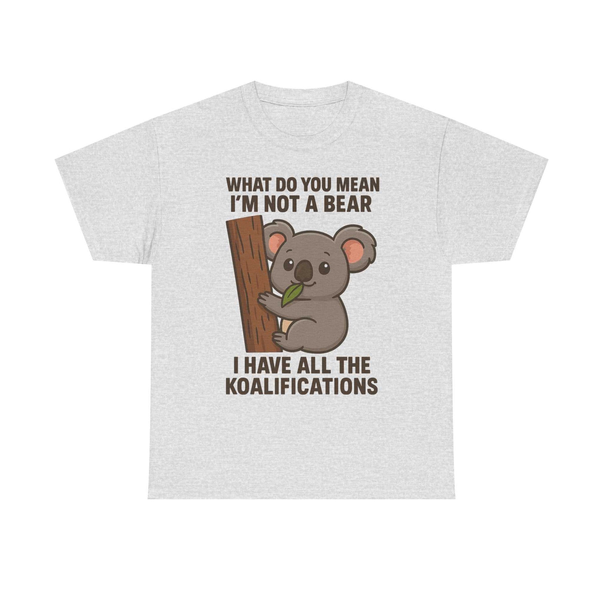 Koala Humor Shirt – Cute Unisex Cotton Tee for Animal Lovers