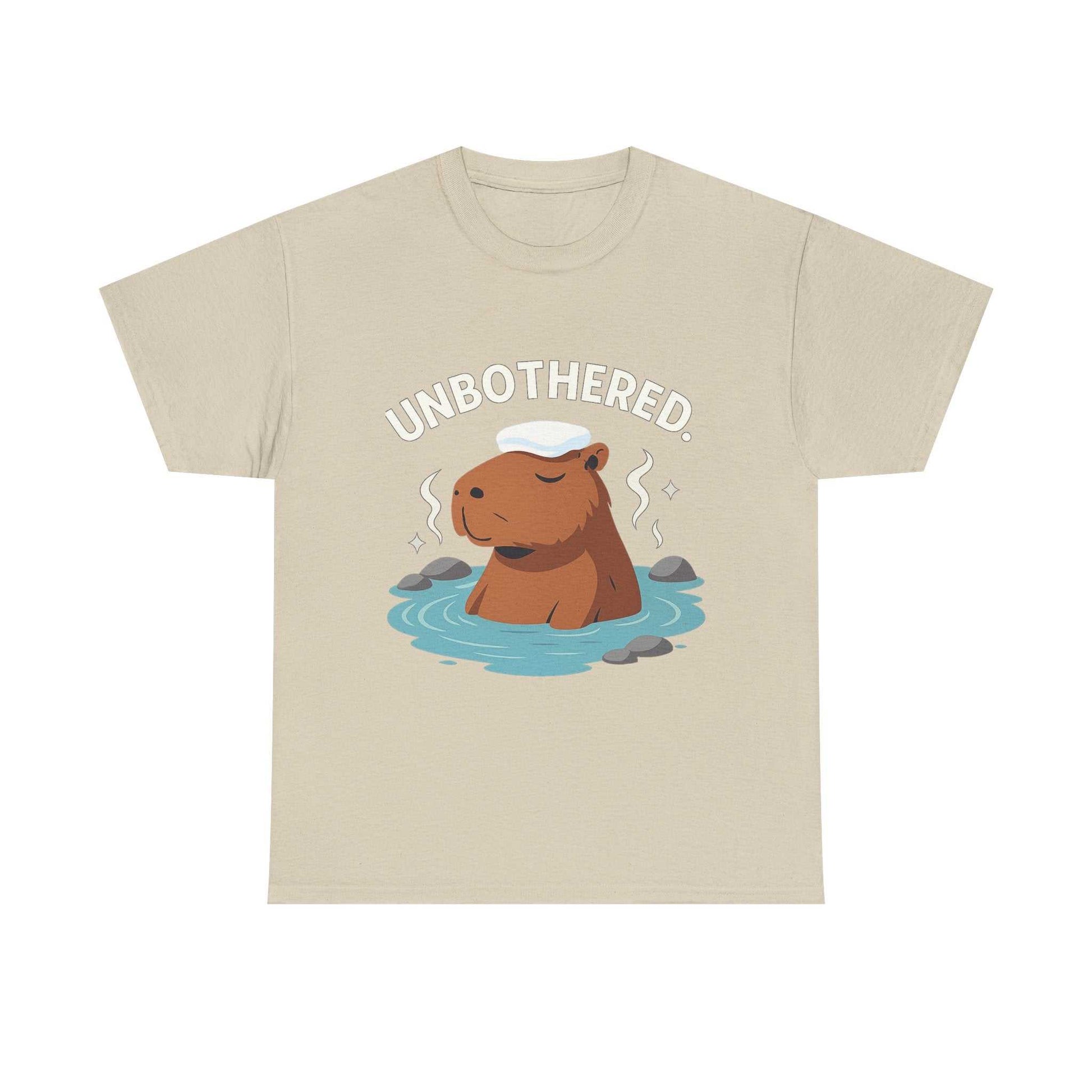 Chill Capybara Shirt – Unisex Heavy Cotton Tee with Relaxed Vibes