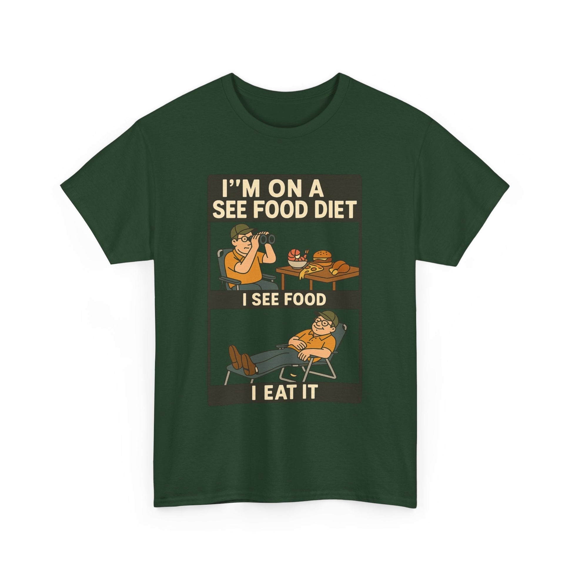 I'm On a See Food Diet T-Shirt – Funny Dad Joke Graphic Tee