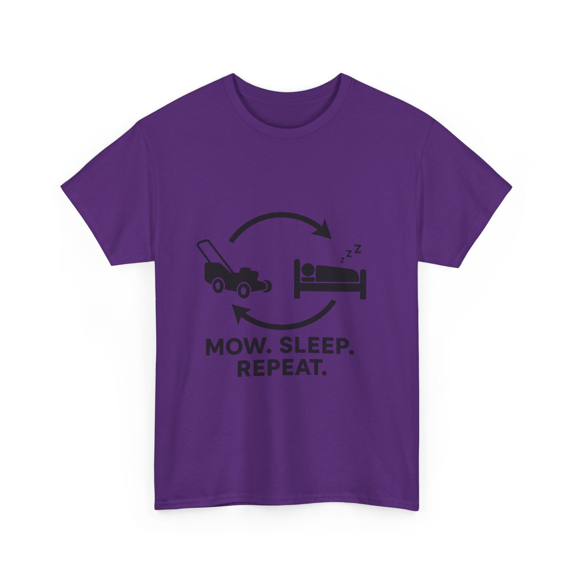 Mow. Sleep. Repeat. – Funny Lawn Care Tee for Yard Work Lovers