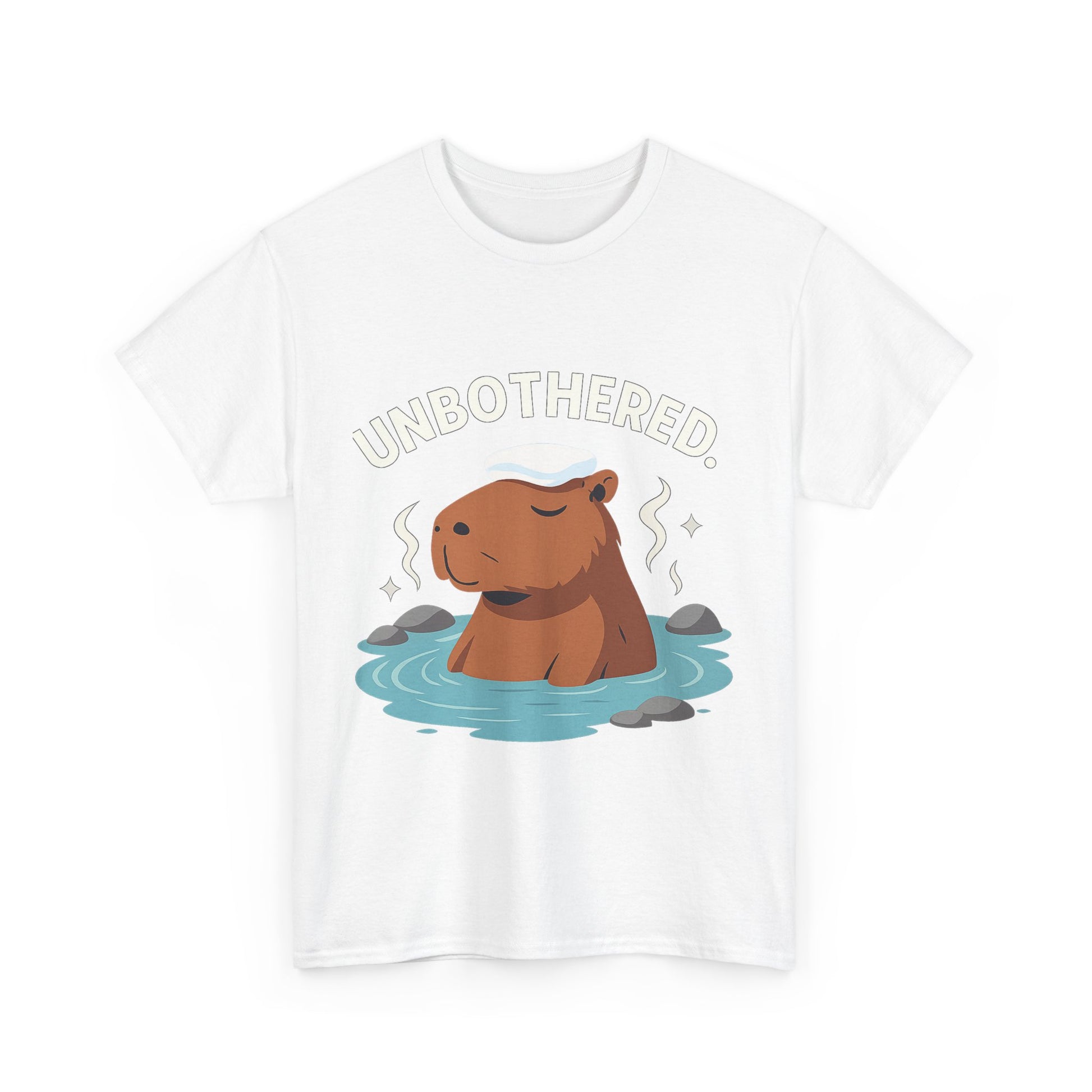 Chill Capybara Shirt – Unisex Heavy Cotton Tee with Relaxed Vibes