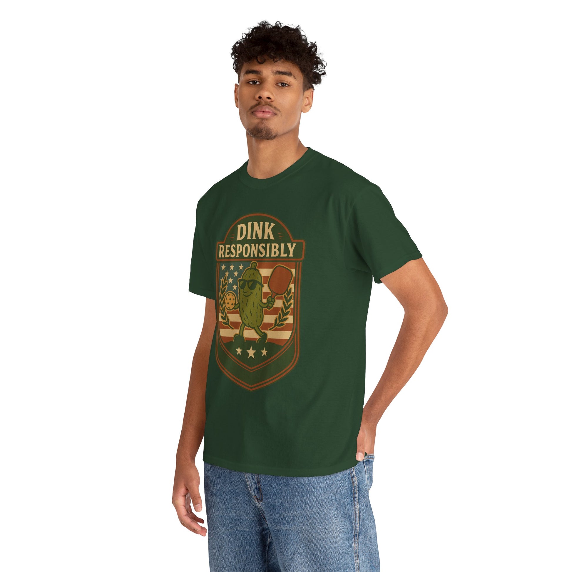 Dink Responsibly Pickleball T-Shirt – Funny Sports Tee