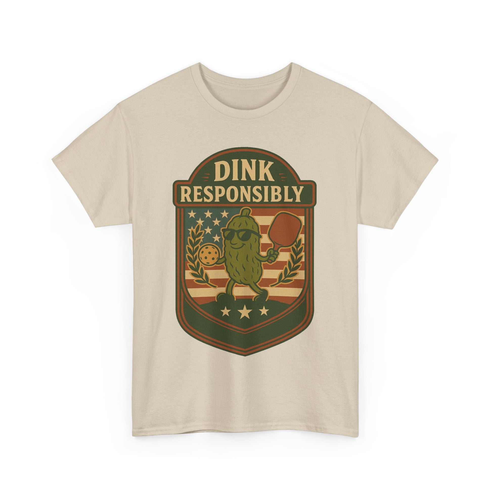 Dink Responsibly Pickleball T-Shirt – Funny Sports Tee