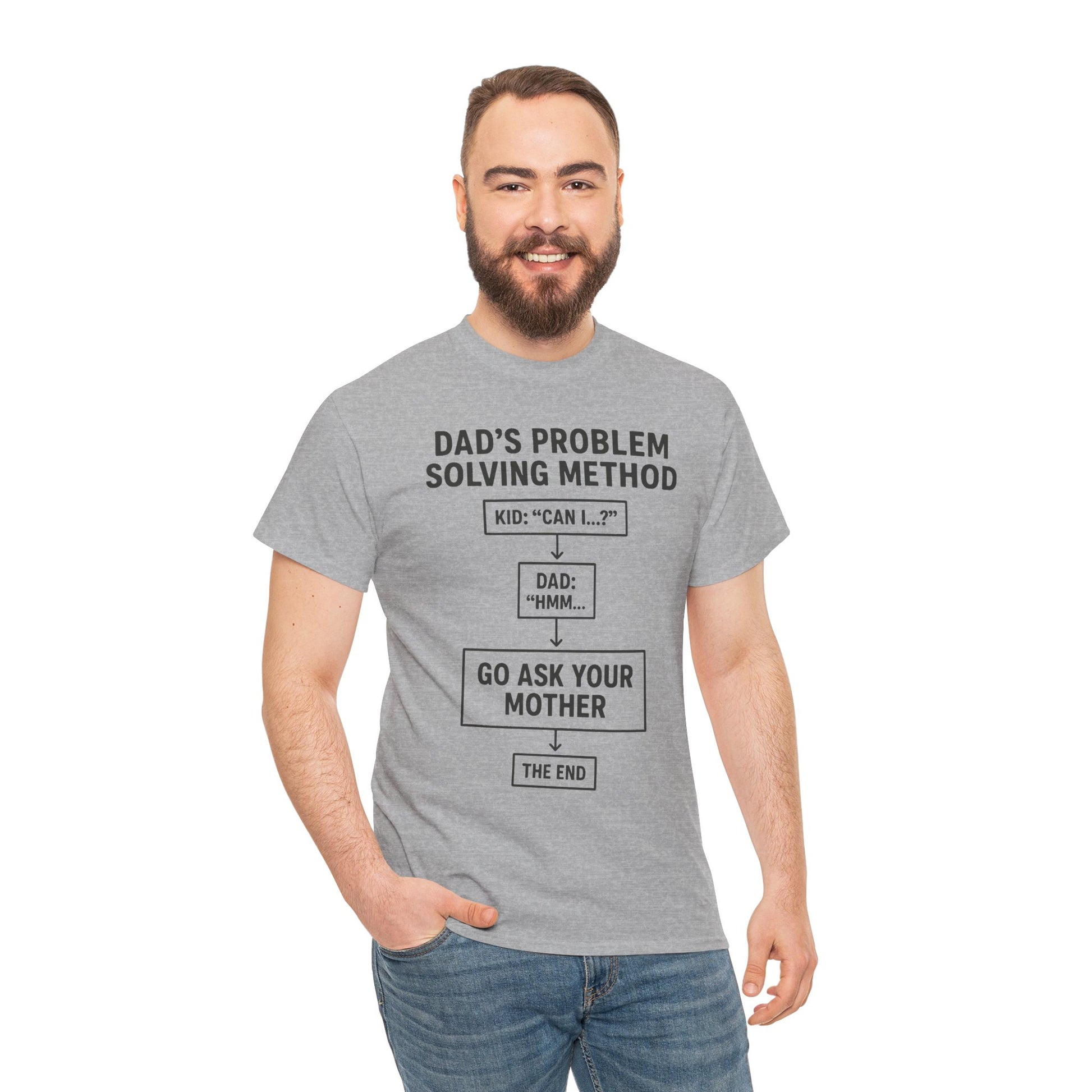 Dad's Problem Solving Method T-Shirt – Funny Father's Day Gift