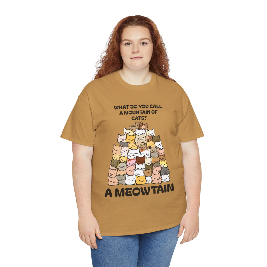 A Meowtain! Funny Cat Pile T-Shirt – Cute Kitty Graphic Tee
