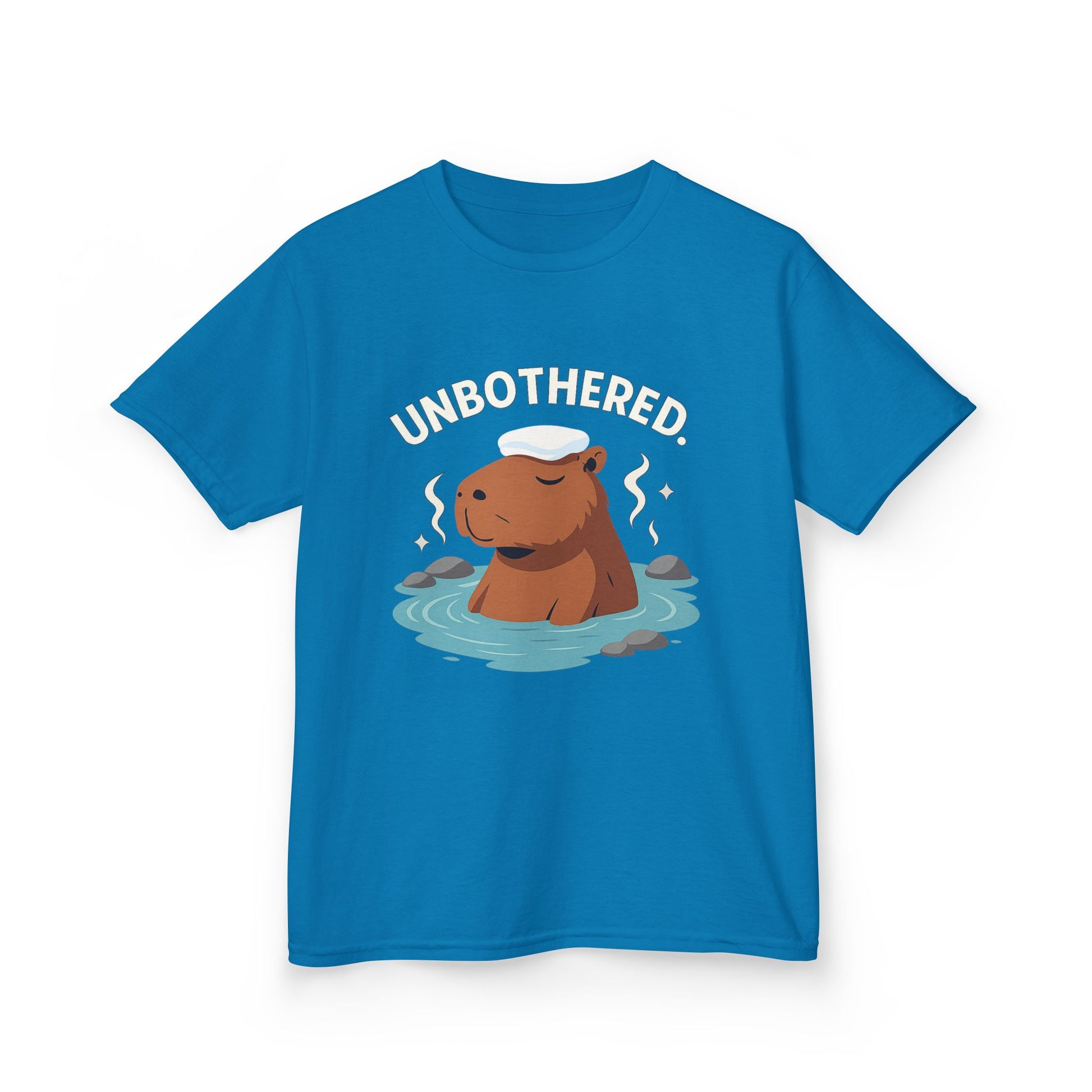 Chill Capybara Kids T-Shirt – Relaxed Vibe Unisex Heavy Cotton Tee