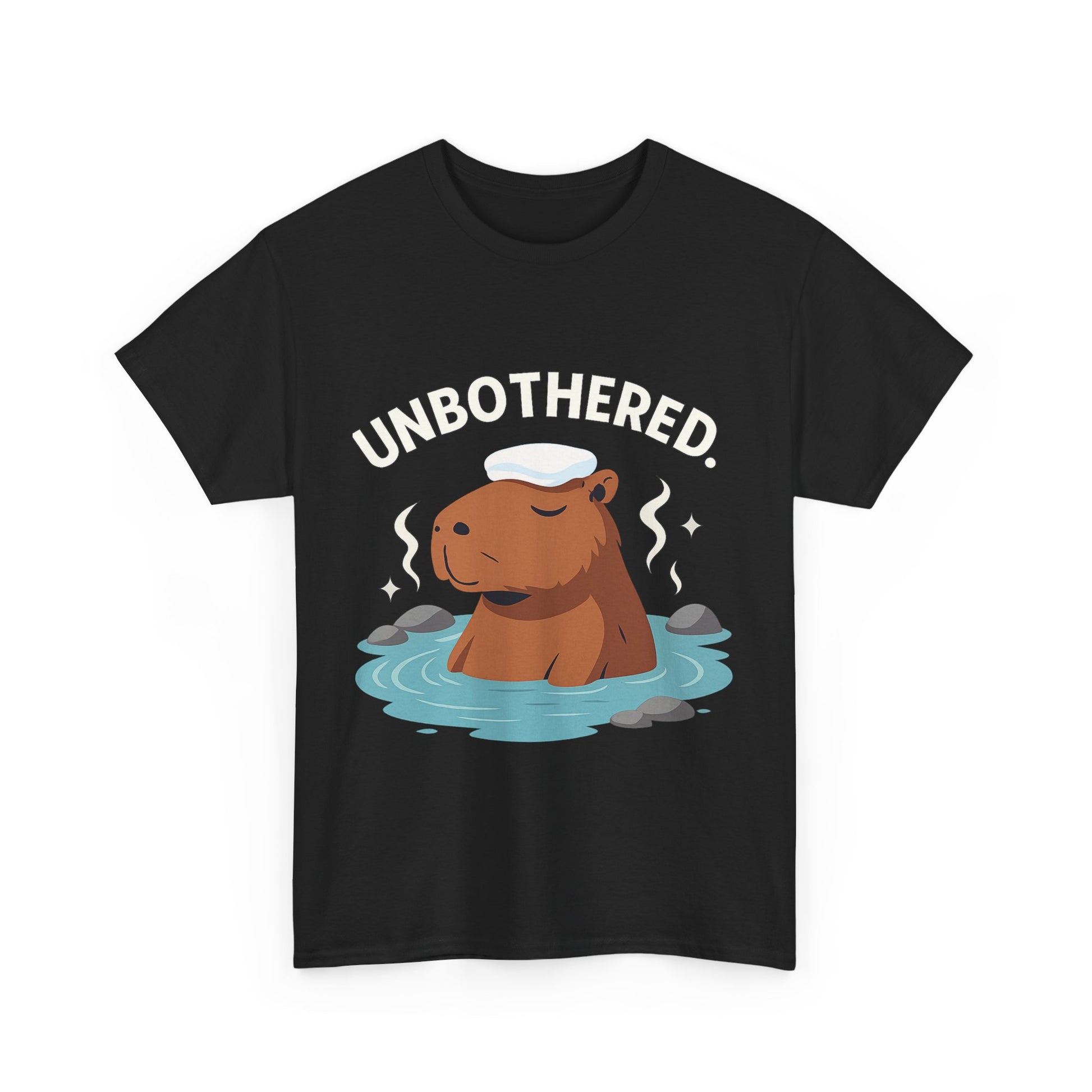Chill Capybara Shirt – Unisex Heavy Cotton Tee with Relaxed Vibes
