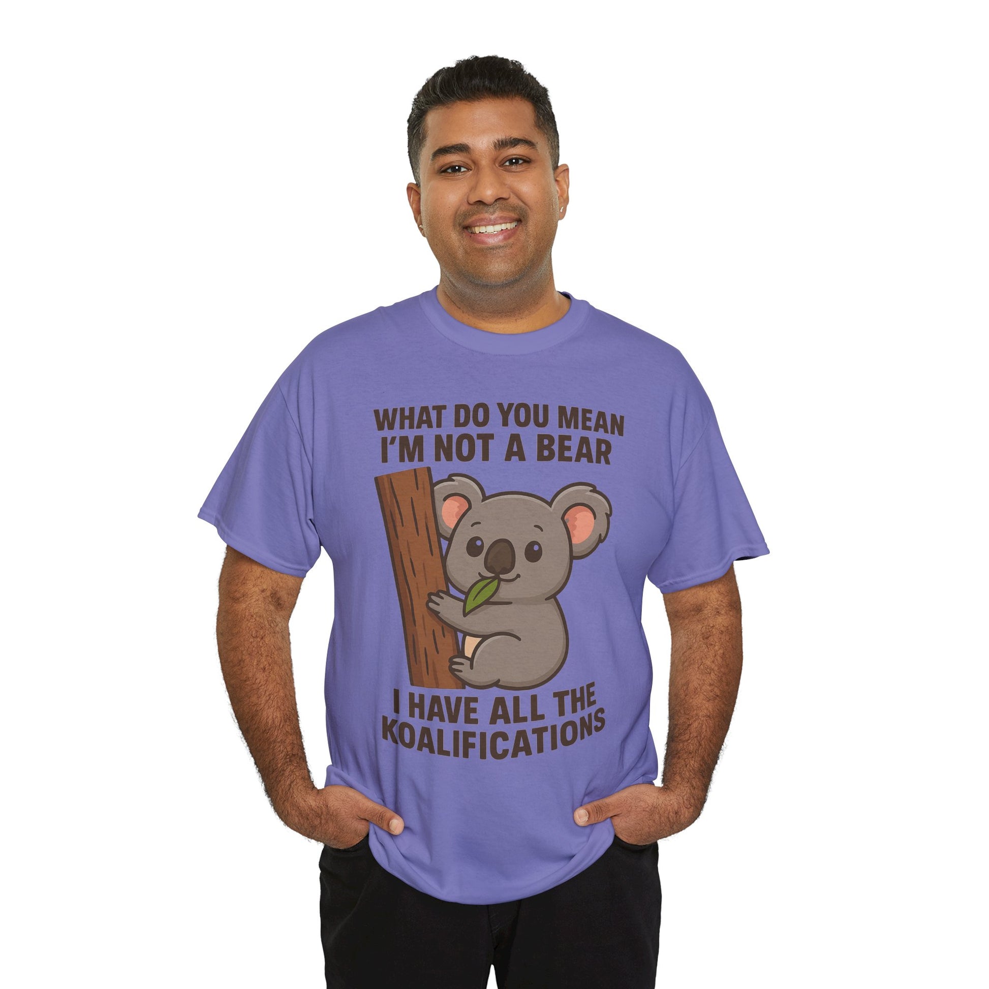Koala Humor Shirt – Cute Unisex Cotton Tee for Animal Lovers