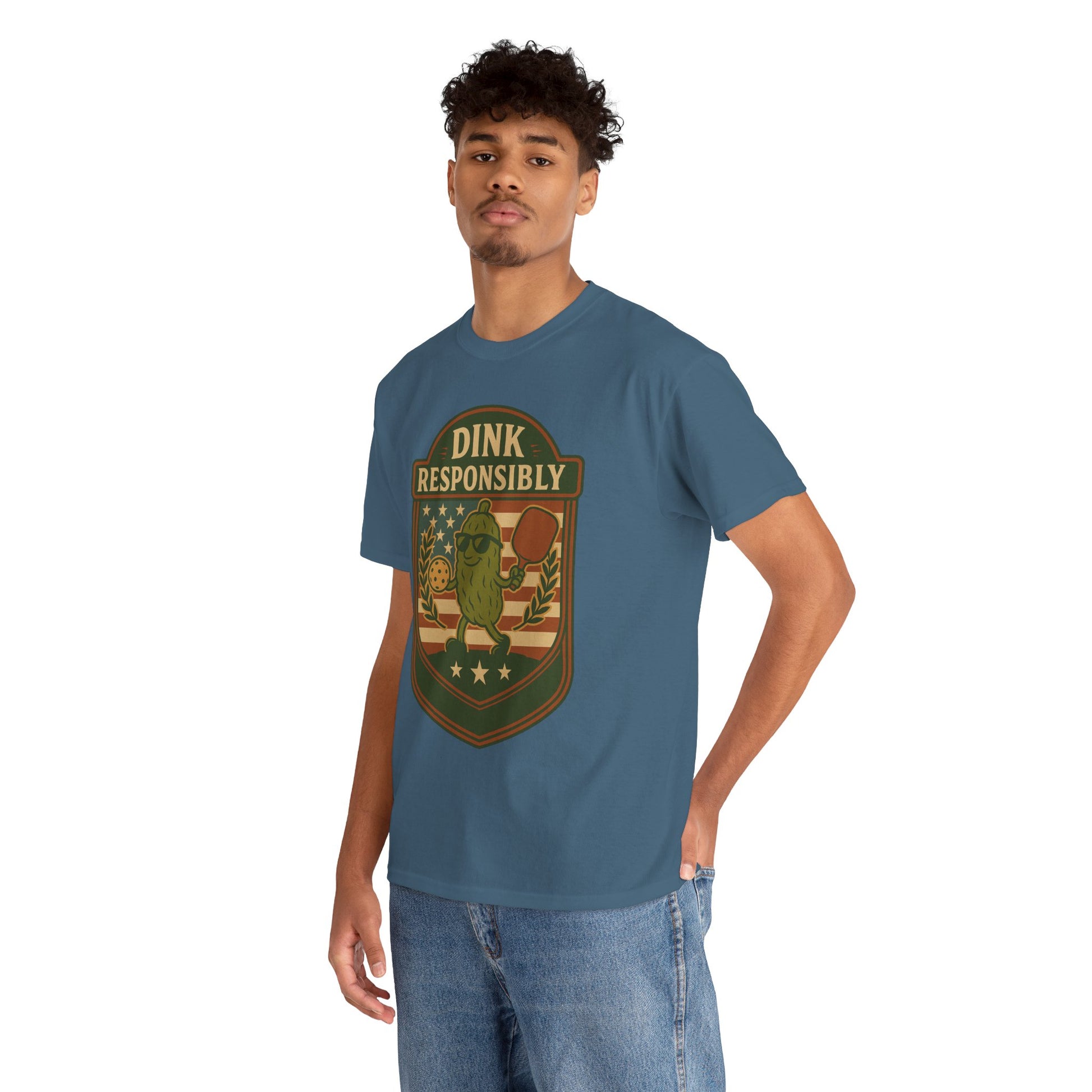 Dink Responsibly Pickleball T-Shirt – Funny Sports Tee