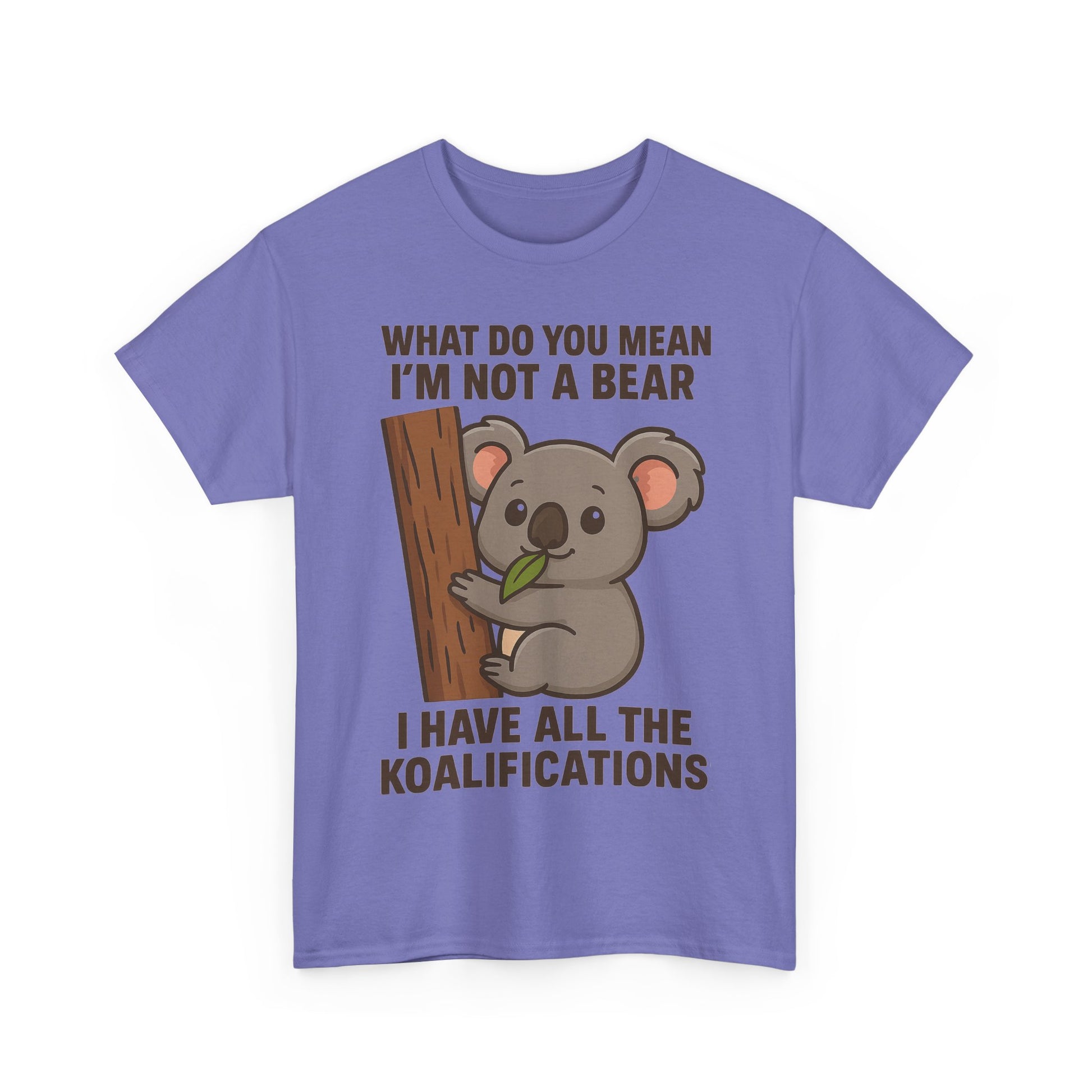 Koala Humor Shirt – Cute Unisex Cotton Tee for Animal Lovers
