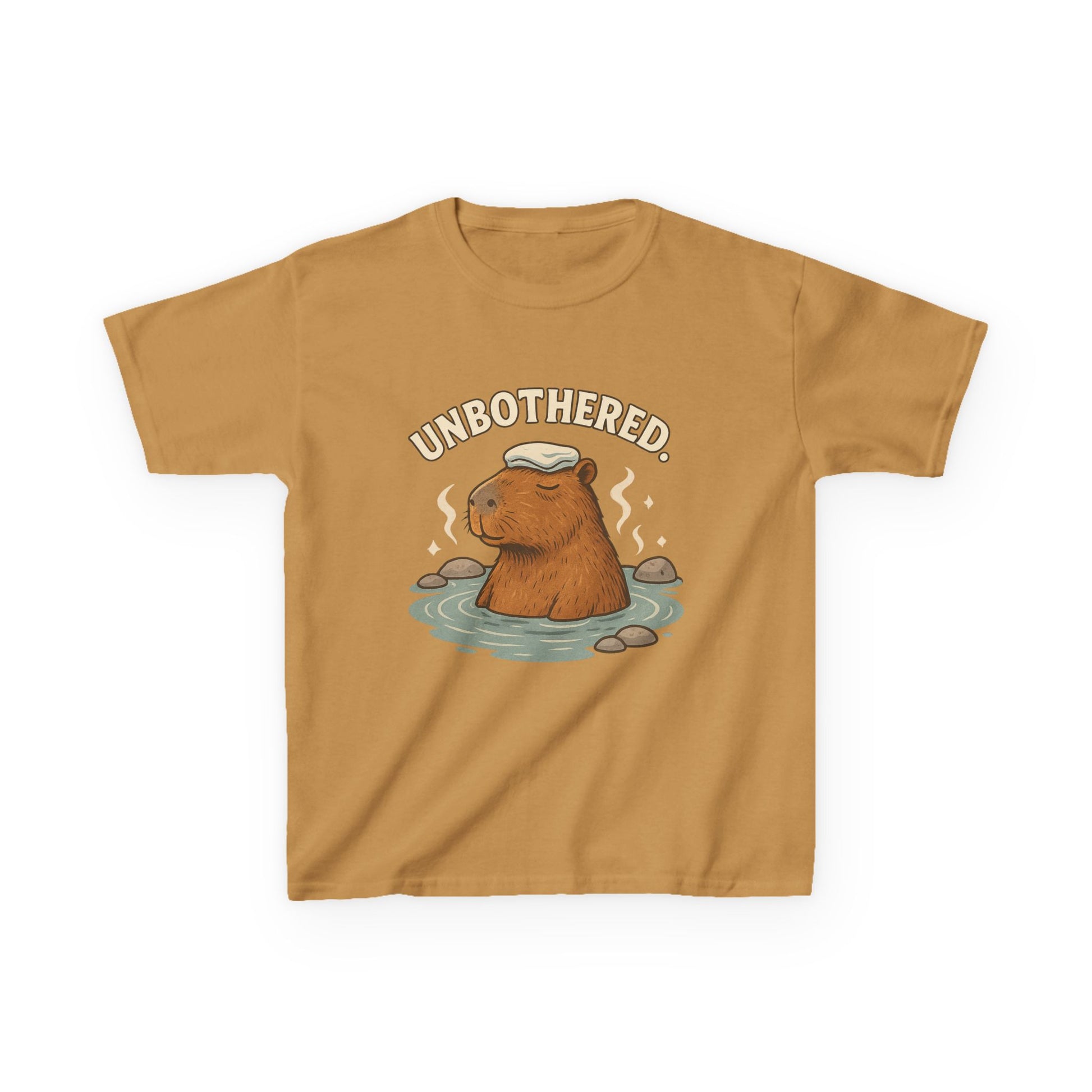 Unbothered Capybara T-Shirt for Kids – Funny Chill Animal Graphic Tee | Soft Cotton Unisex Fit