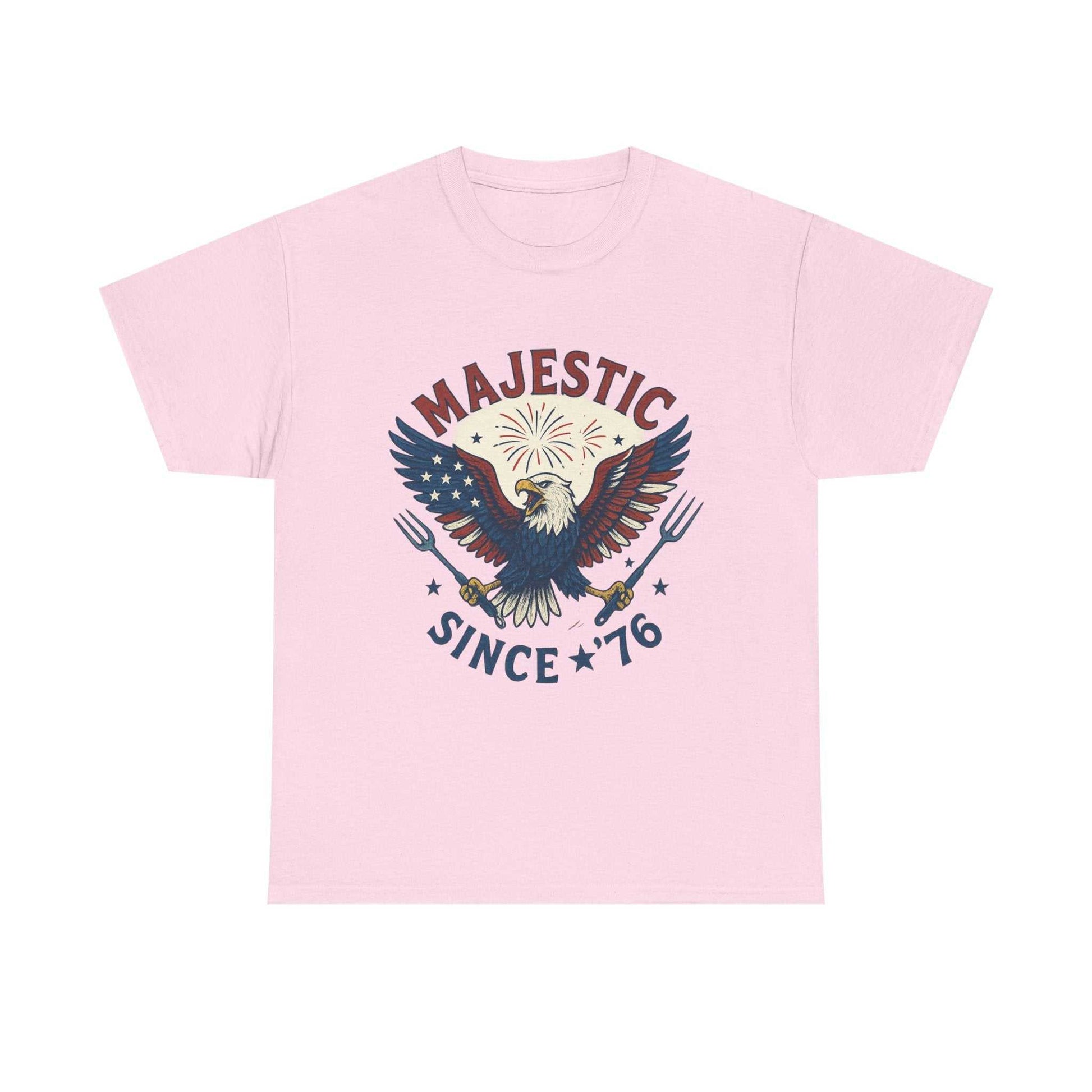 Majestic Eagle Since '76 T-Shirt – Vintage American Flag Tee for Men & Women, Patriotic USA Graphic Shirt