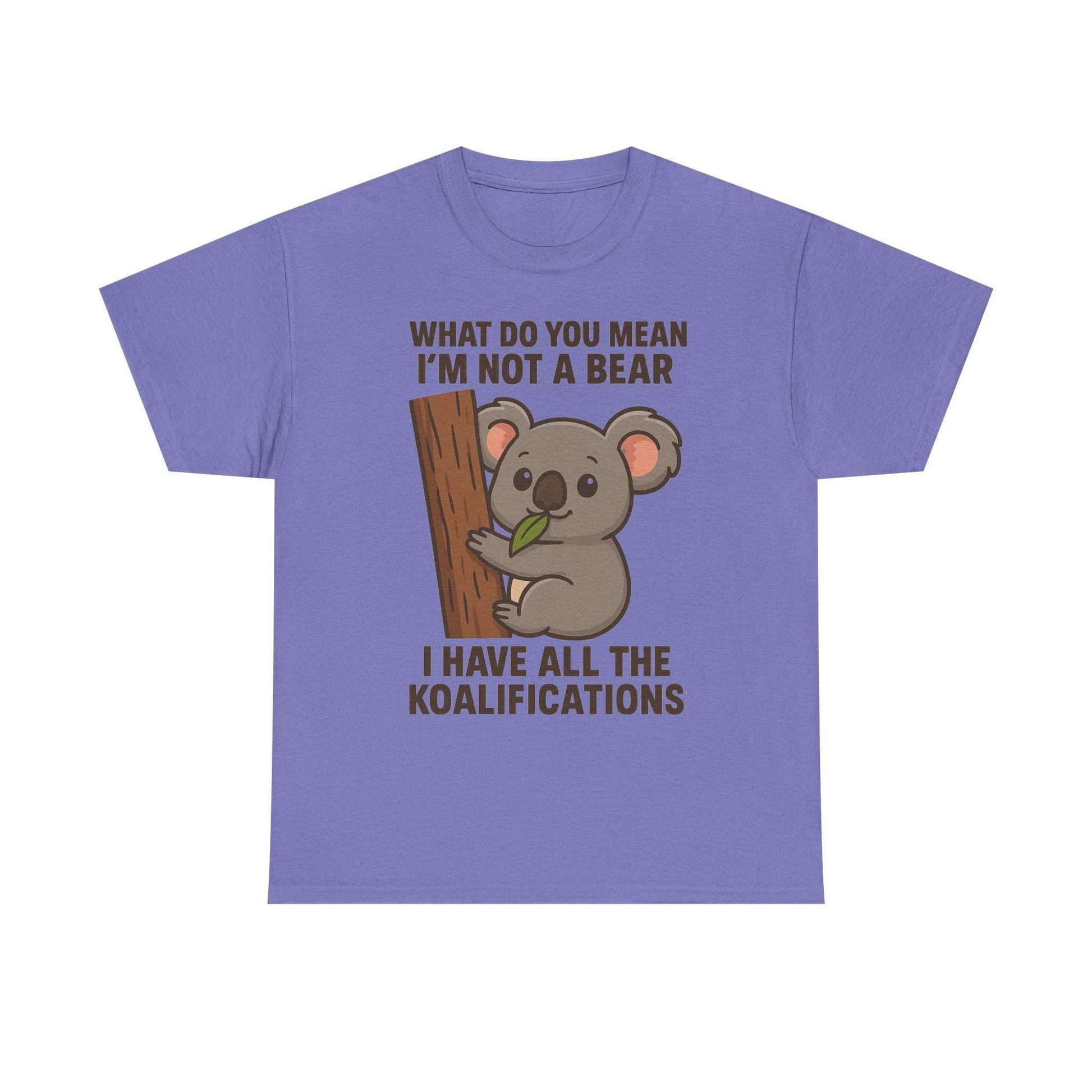 Koala Humor Shirt – Cute Unisex Cotton Tee for Animal Lovers