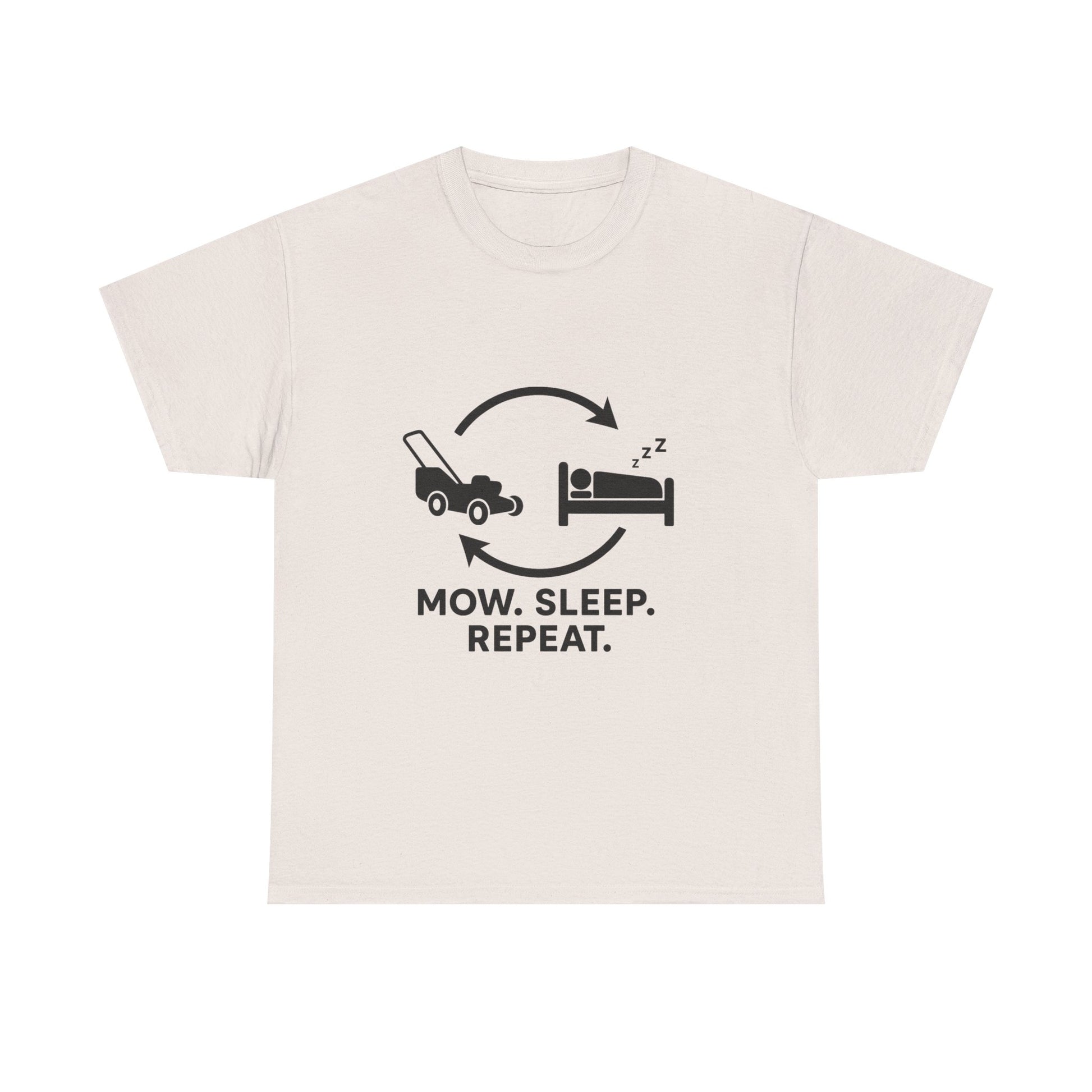Mow. Sleep. Repeat. – Funny Lawn Care Tee for Yard Work Lovers
