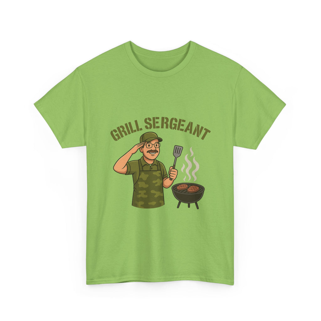 Grill Sergeant Dad BBQ T-Shirt – Funny Father’s Day Gift Tee