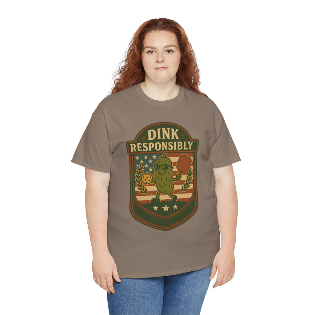 Dink Responsibly Pickleball T-Shirt – Funny Sports Tee