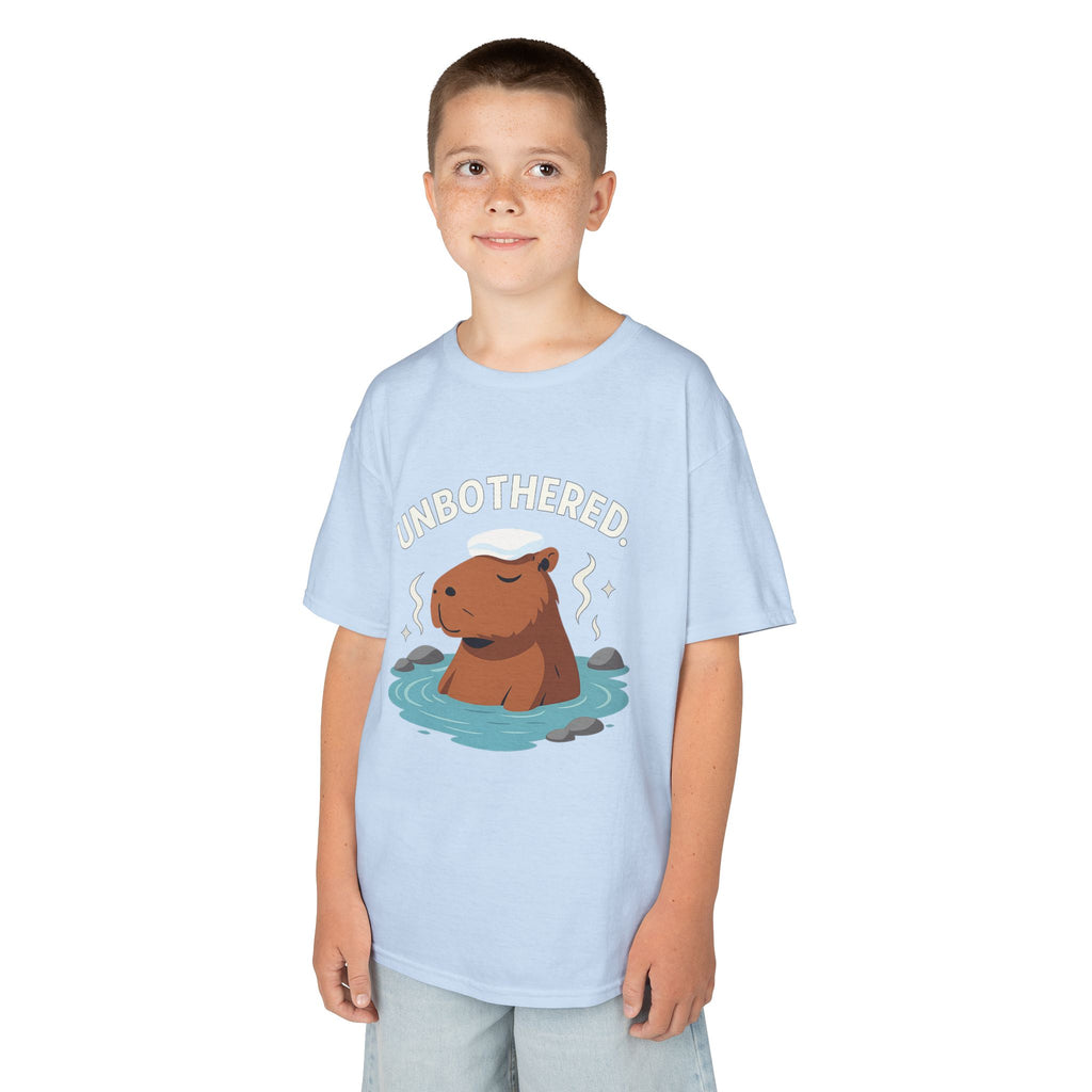 Chill Capybara Kids T-Shirt – Relaxed Vibe Unisex Heavy Cotton Tee