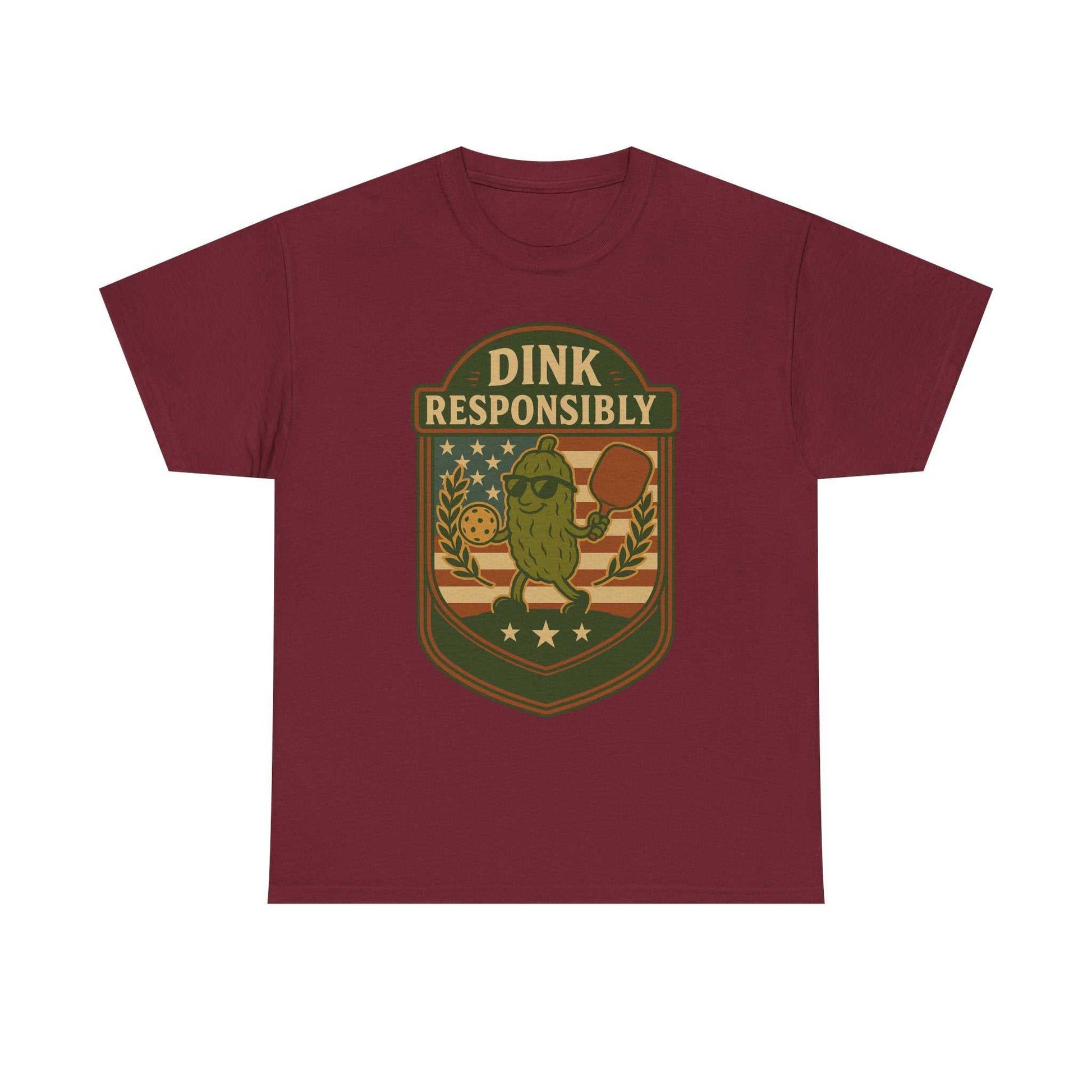 Dink Responsibly Pickleball T-Shirt – Funny Sports Tee