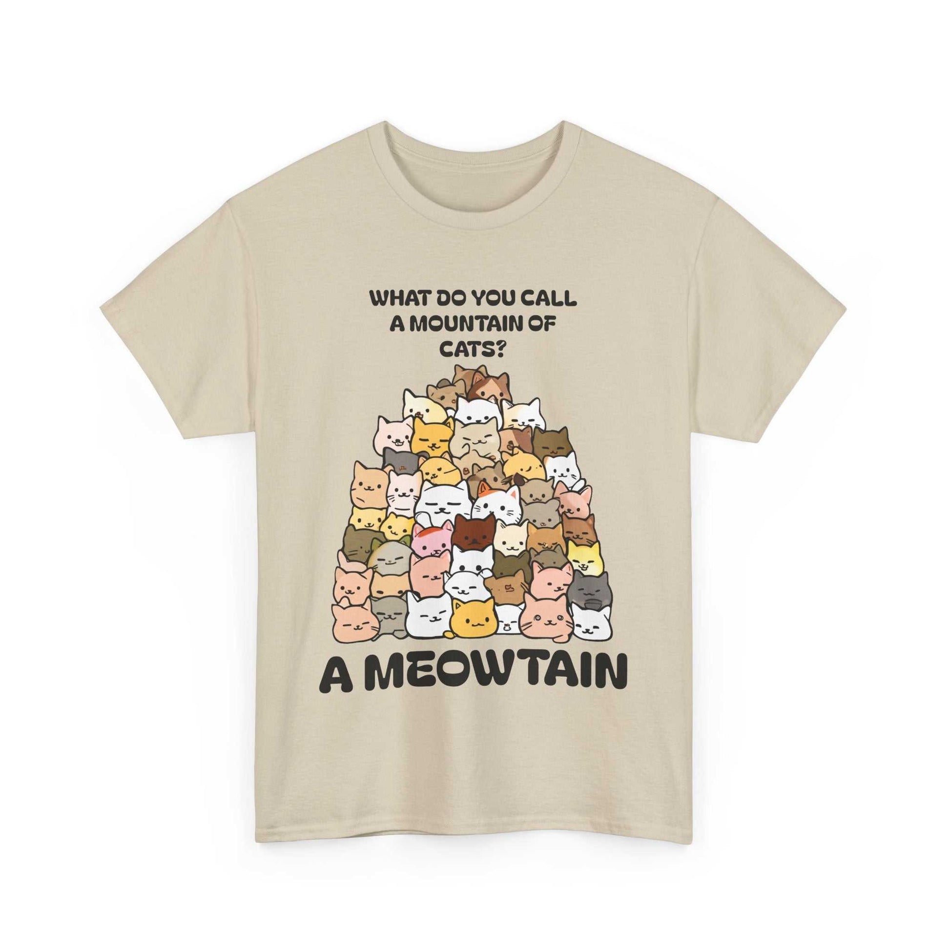 A Meowtain! Funny Cat Pile T-Shirt – Cute Kitty Graphic Tee