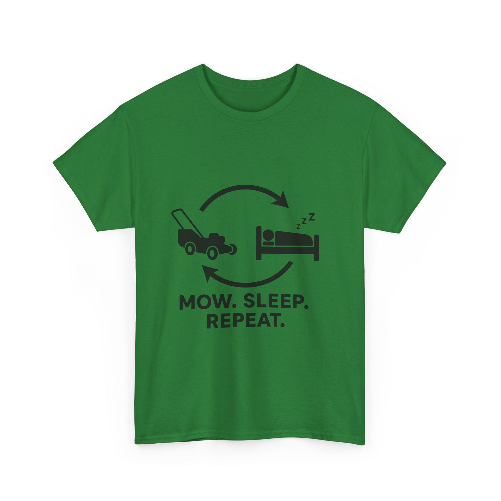 Mow. Sleep. Repeat. – Funny Lawn Care Tee for Yard Work Lovers
