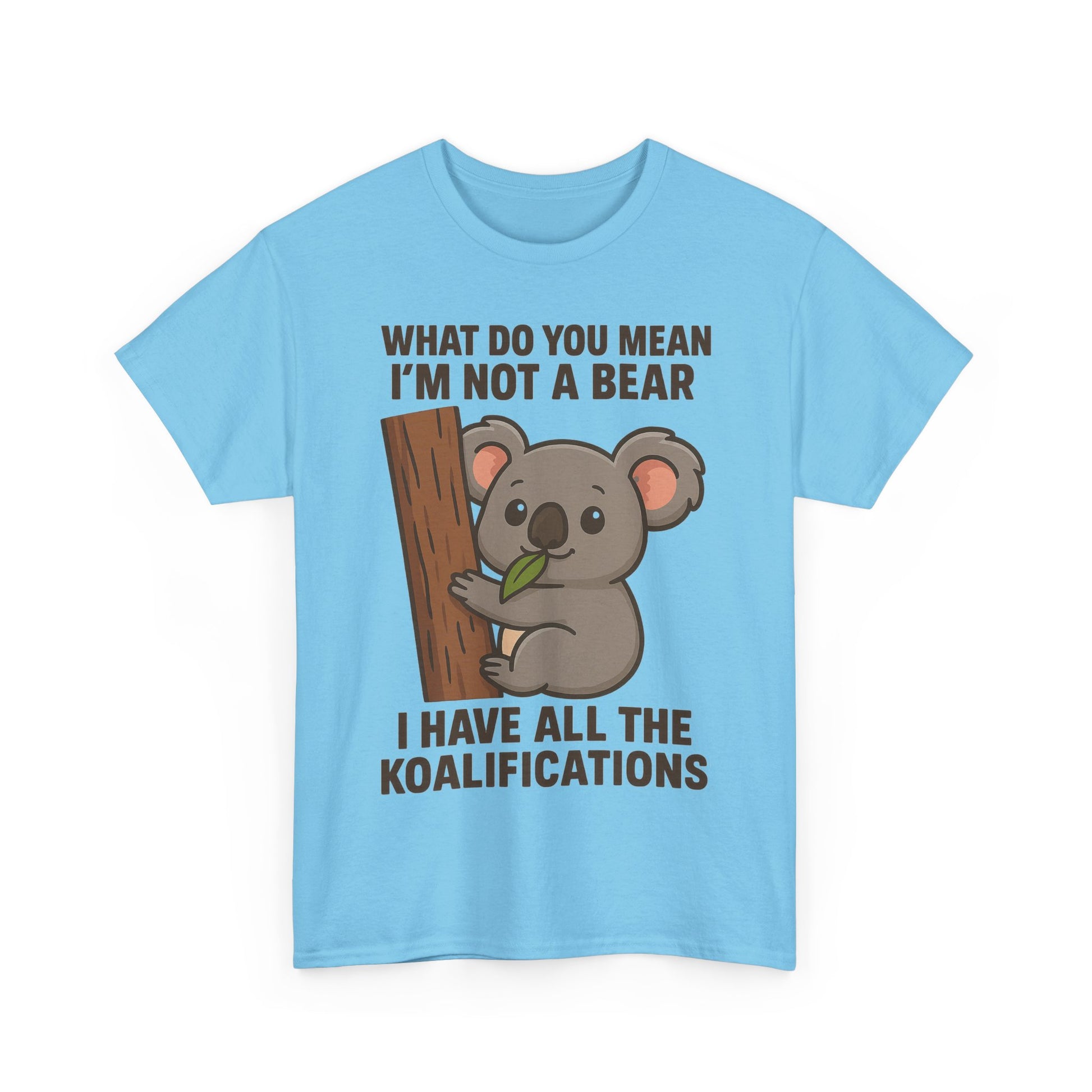 Koala Humor Shirt – Cute Unisex Cotton Tee for Animal Lovers