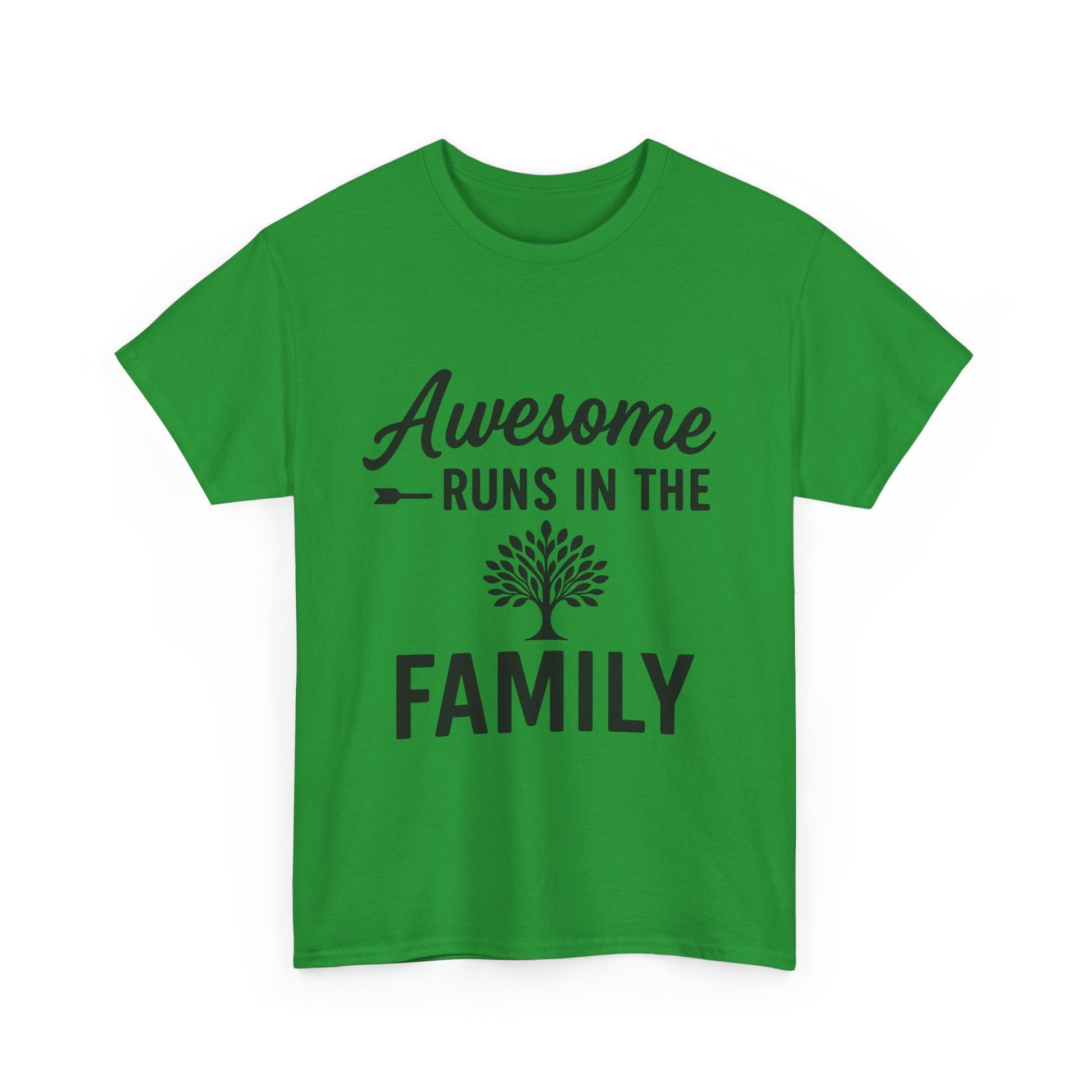 Awesome Runs In The Family – Unisex Cotton Family T-Shirt