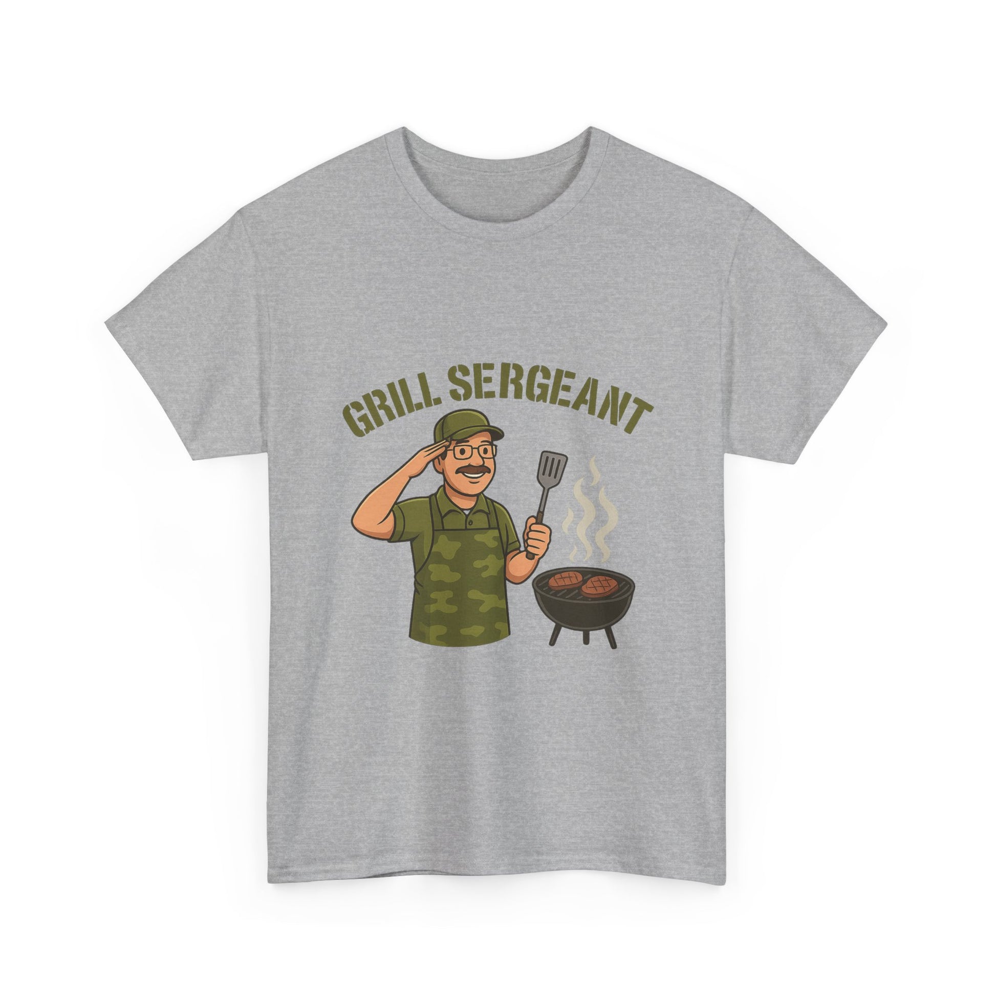 Grill Sergeant Dad BBQ T-Shirt – Funny Father’s Day Gift Tee