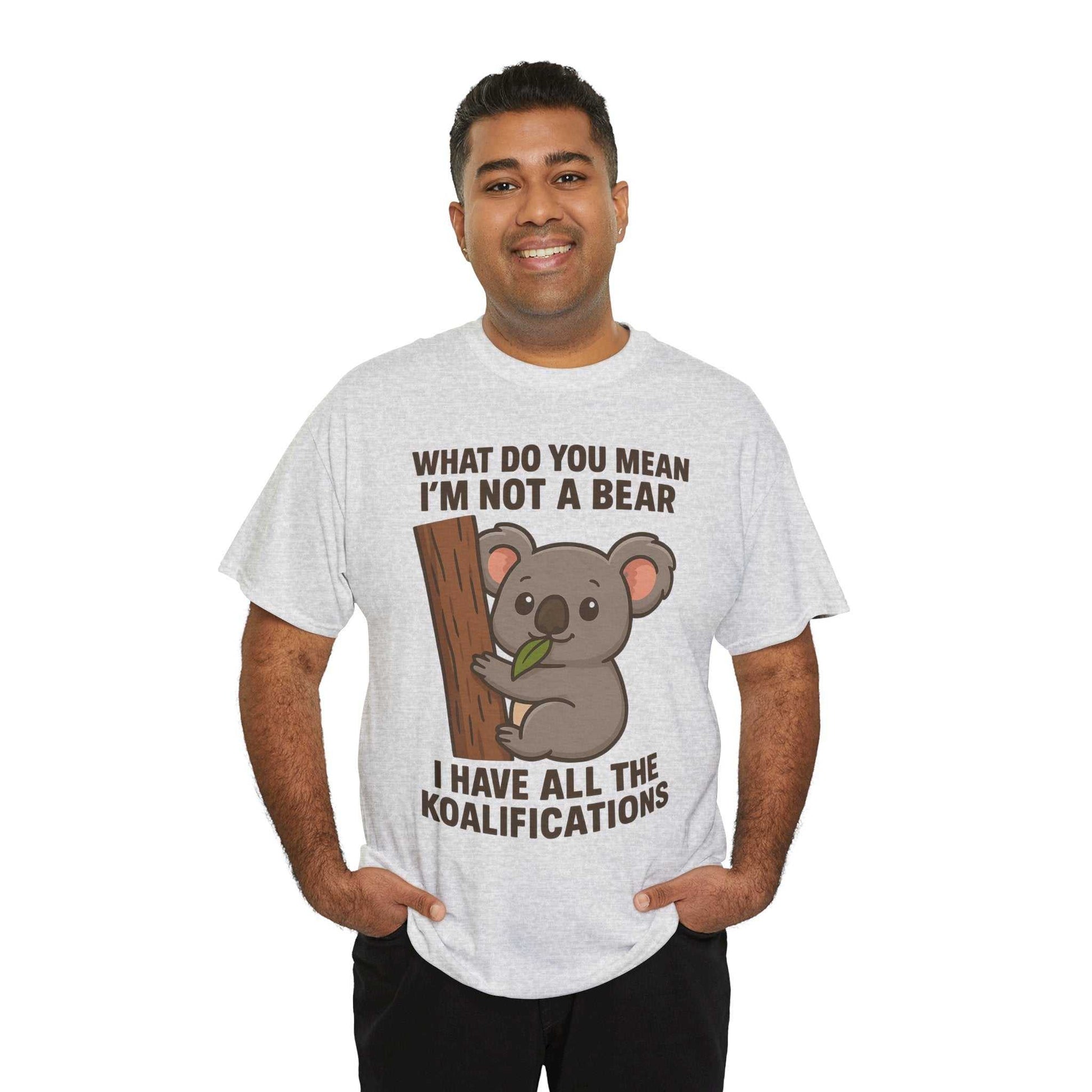 Koala Humor Shirt – Cute Unisex Cotton Tee for Animal Lovers