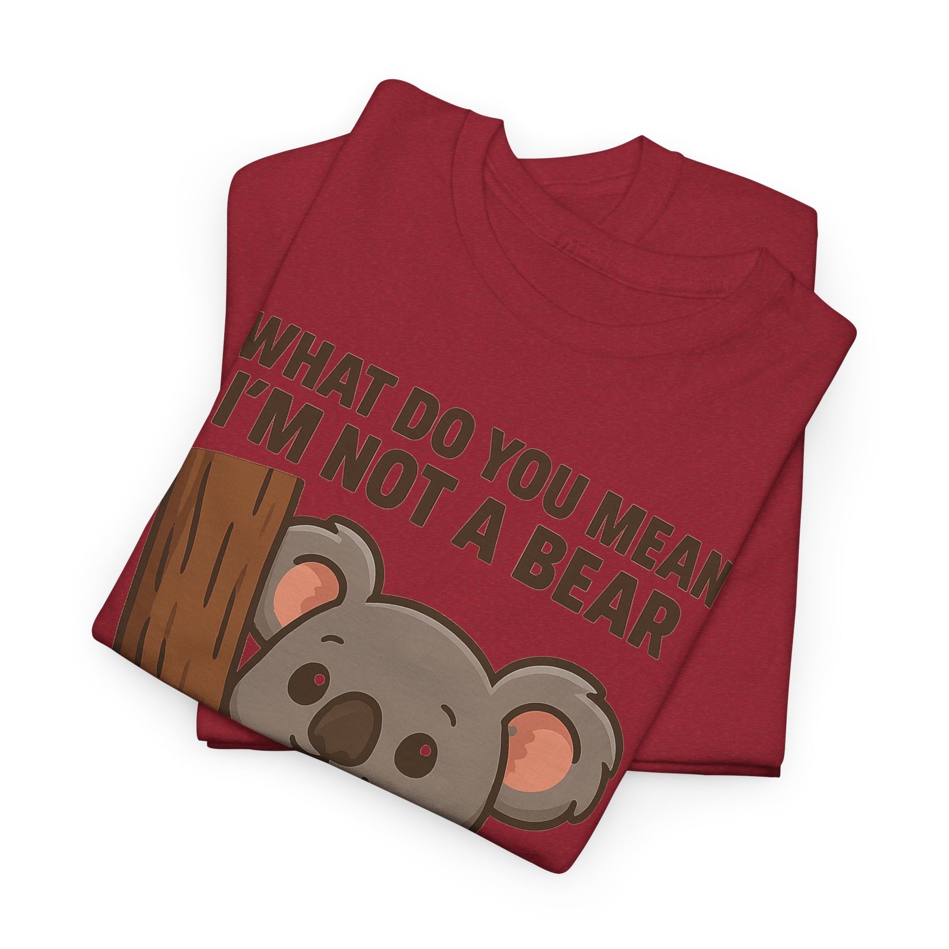 Koala Humor Shirt – Cute Unisex Cotton Tee for Animal Lovers