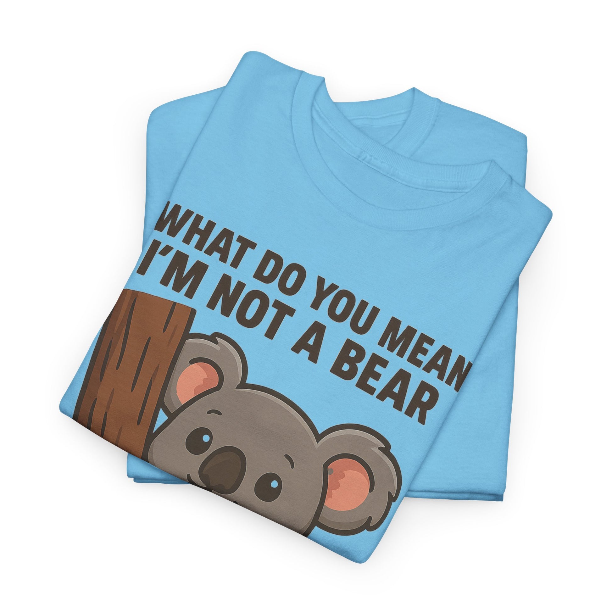 Koala Humor Shirt – Cute Unisex Cotton Tee for Animal Lovers