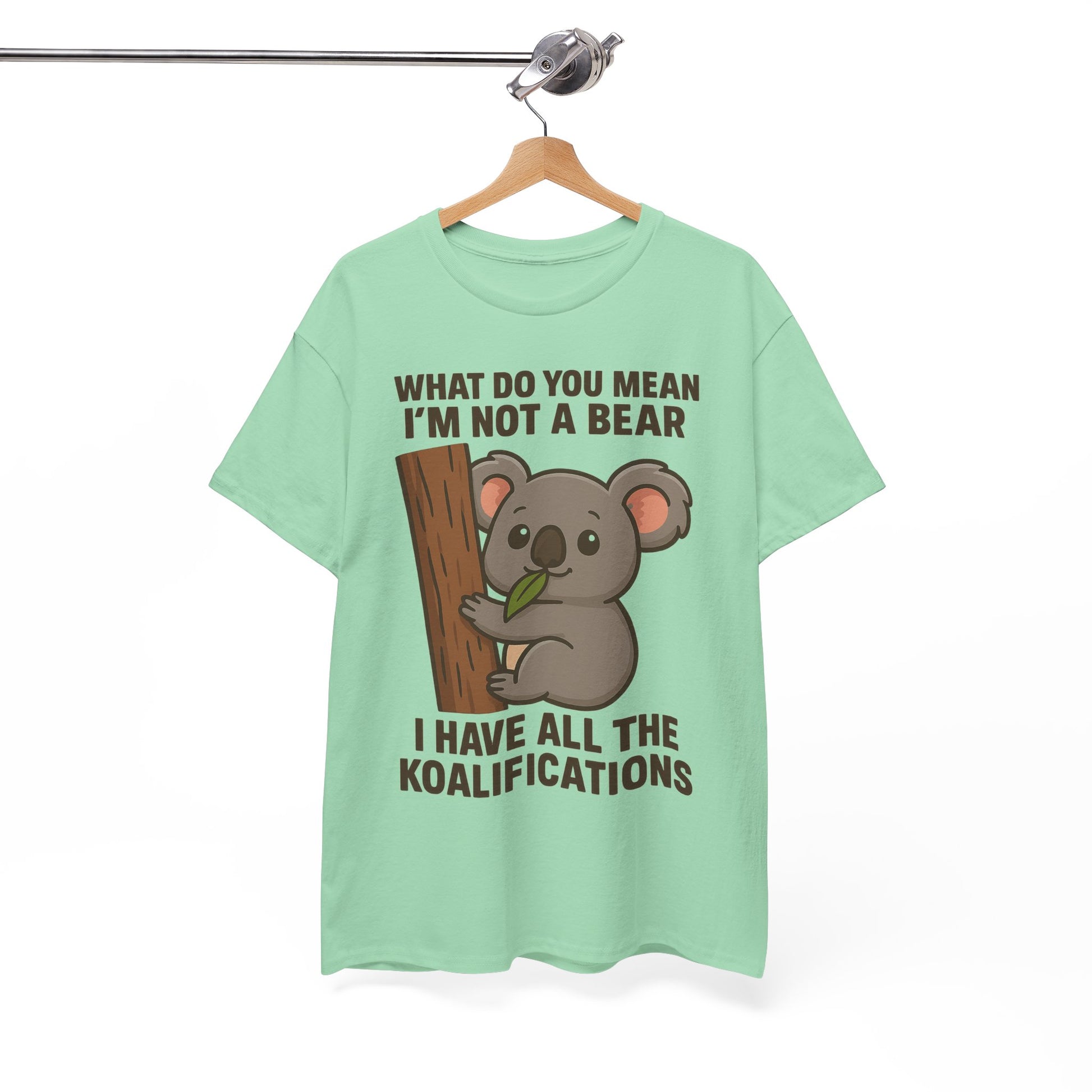 Koala Humor Shirt – Cute Unisex Cotton Tee for Animal Lovers
