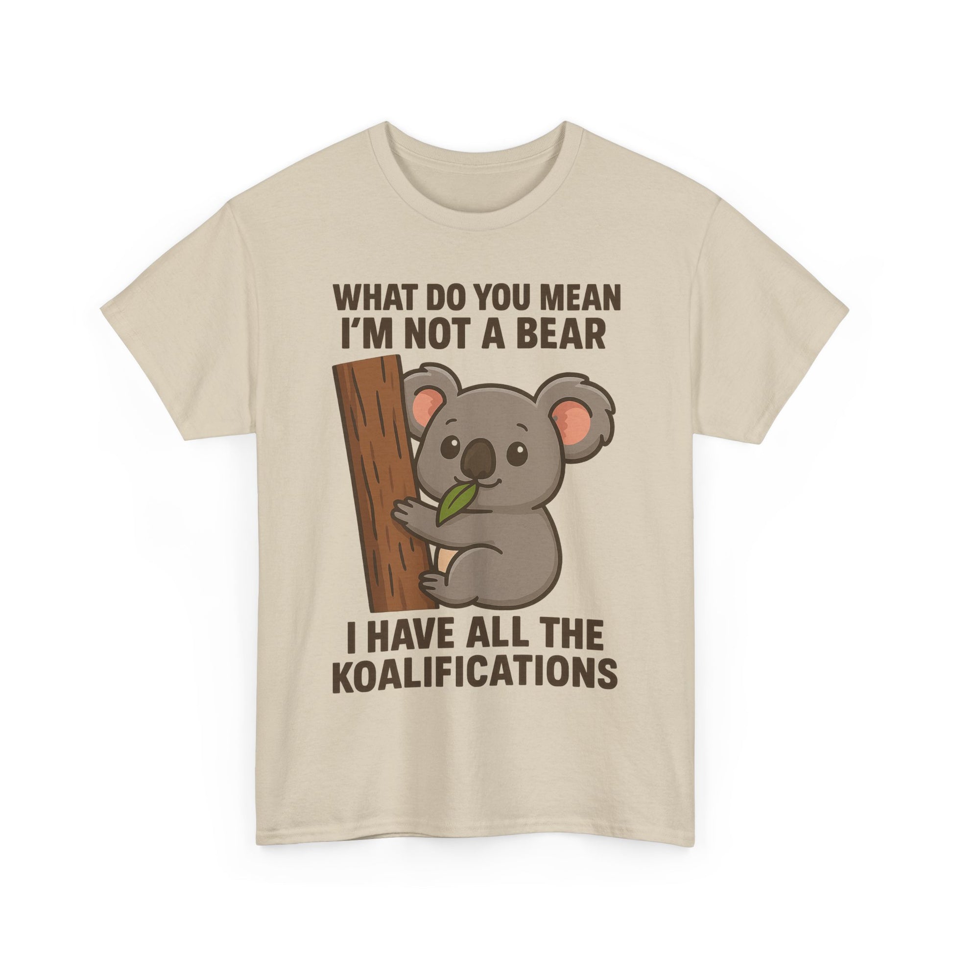 Koala Humor Shirt – Cute Unisex Cotton Tee for Animal Lovers
