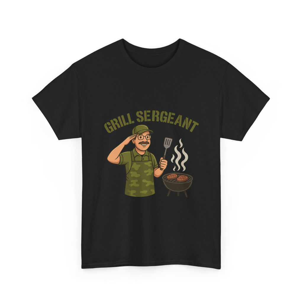 Grill Sergeant Dad BBQ T-Shirt – Funny Father’s Day Gift Tee