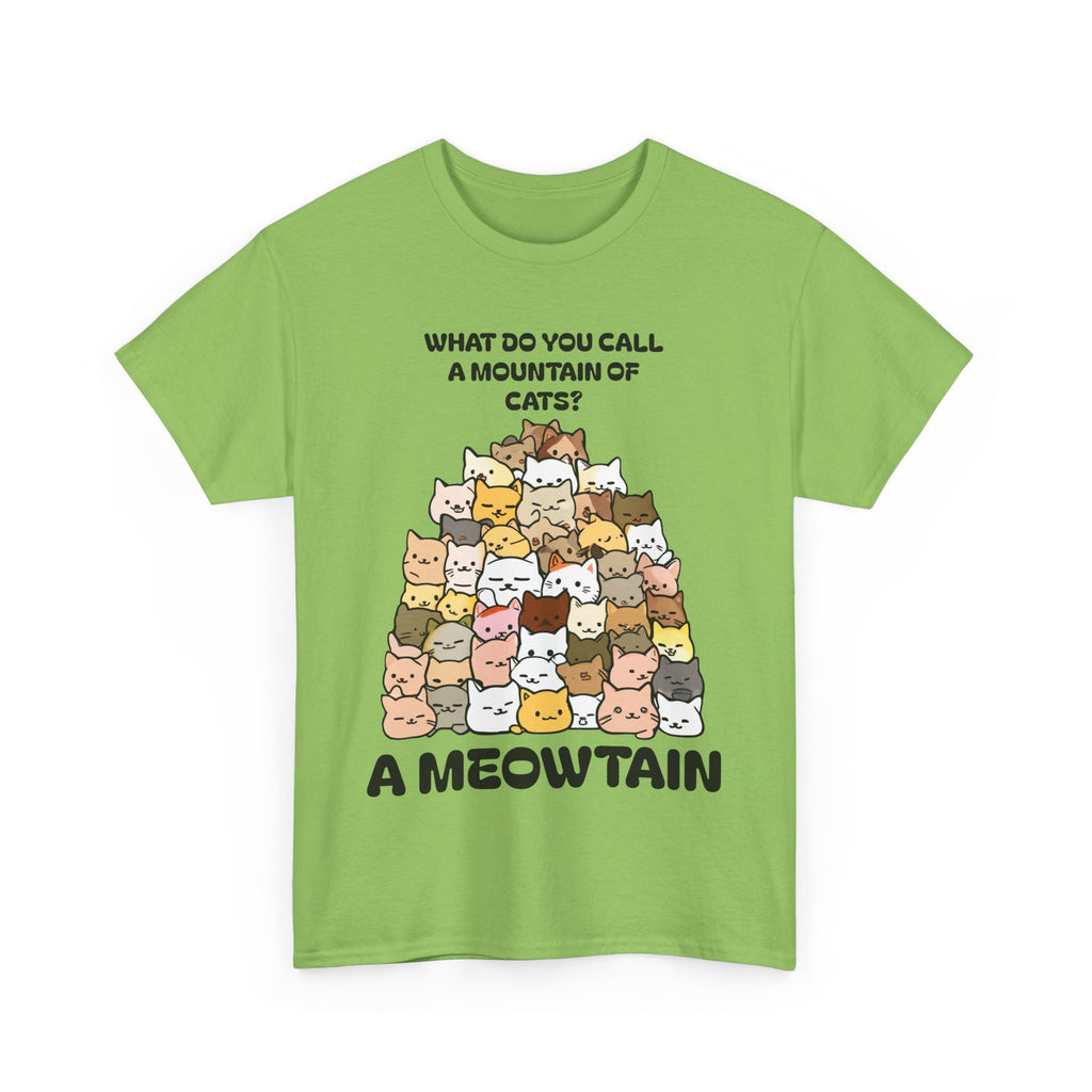 A Meowtain! Funny Cat Pile T-Shirt – Cute Kitty Graphic Tee