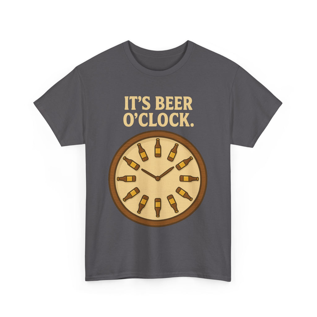 It’s Beer O’Clock Tee – Funny Unisex Cotton Beer Lover Shirt