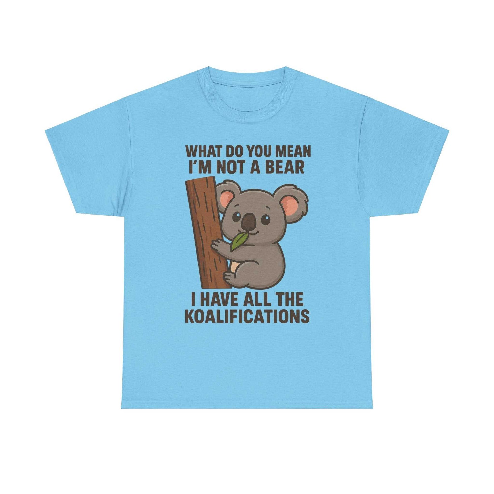 Koala Humor Shirt – Cute Unisex Cotton Tee for Animal Lovers