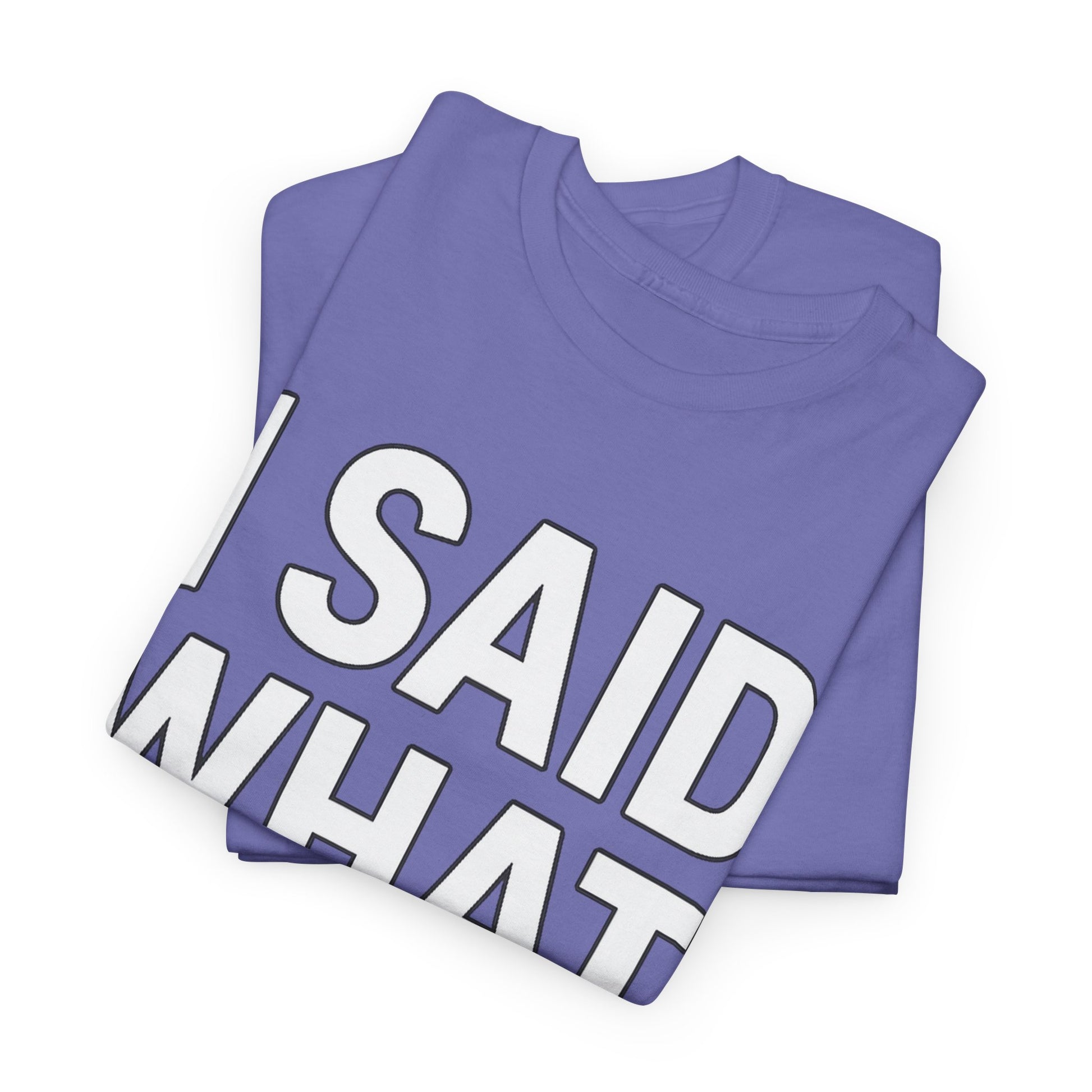 "I Said What I Said" Shirt – Bold Unisex Cotton Tee for Adults