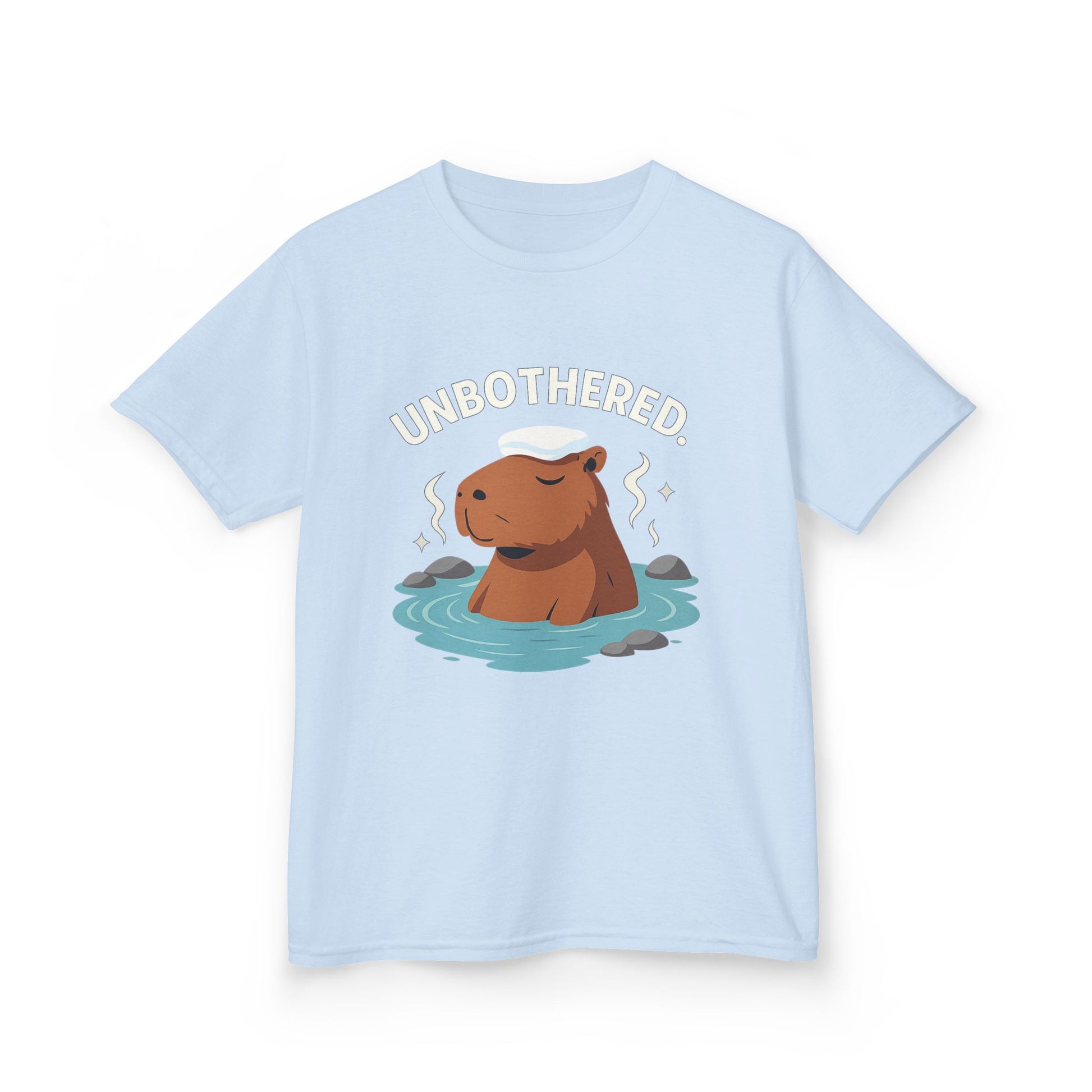 Chill Capybara Kids T-Shirt – Relaxed Vibe Unisex Heavy Cotton Tee