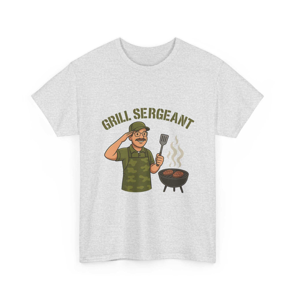 Grill Sergeant Dad BBQ T-Shirt – Funny Father’s Day Gift Tee