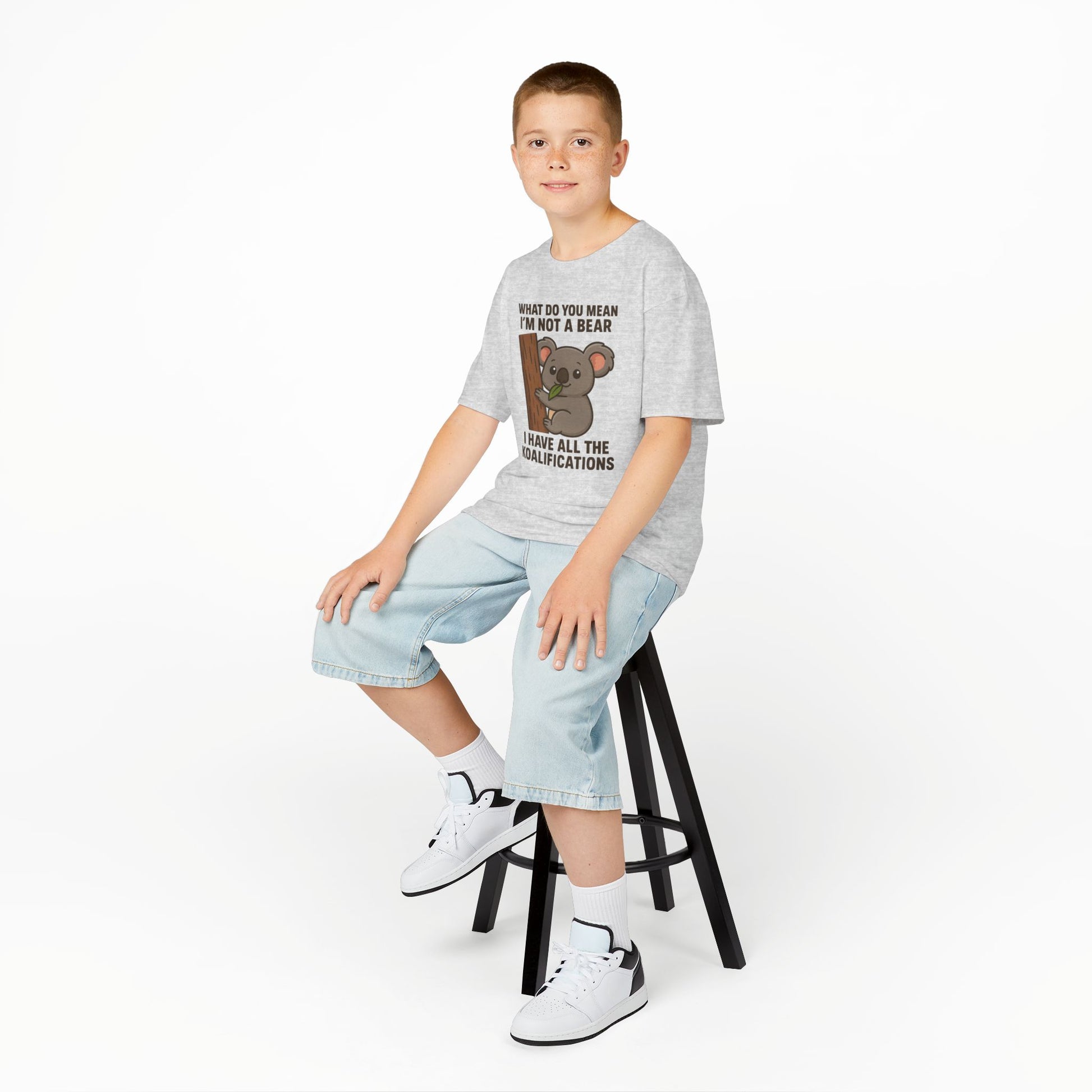 Funny Koala Kids T-Shirt – Cute Unisex Cotton Tee for Boys & Girls